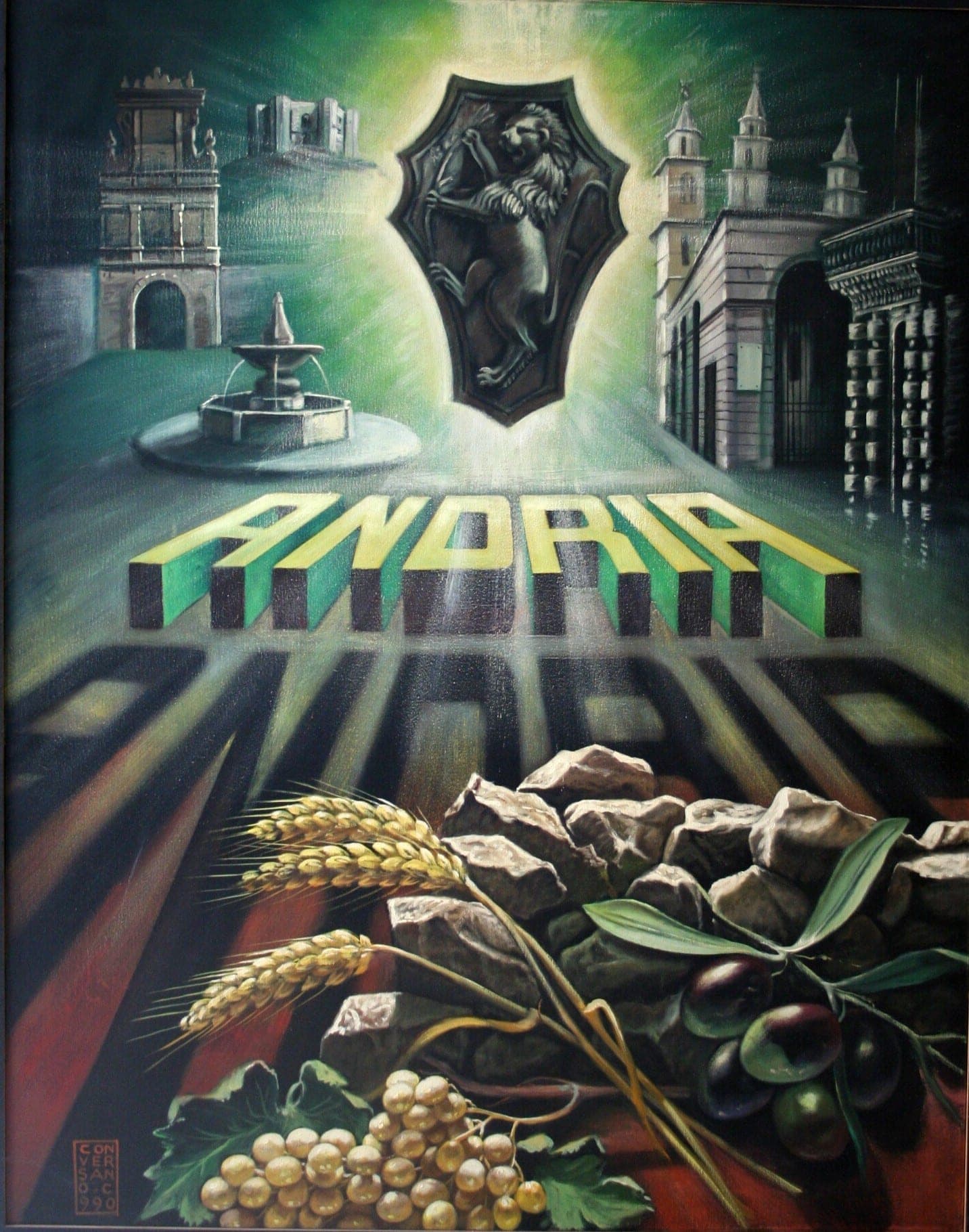 Andria, 1990 — dipinto di Carmine Conversano