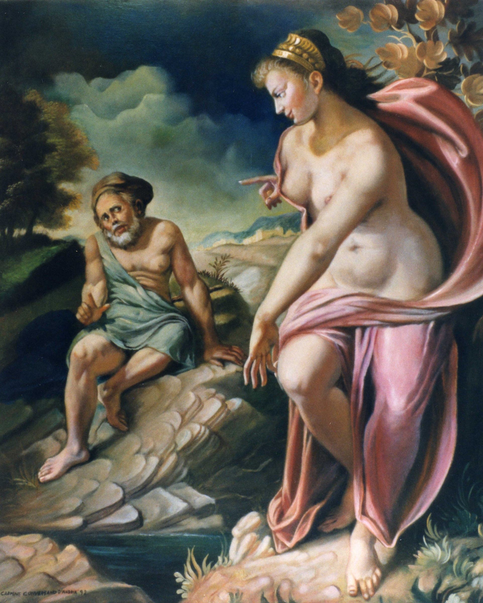 Seduzione, 1992 — dipinto di Carmine Conversano