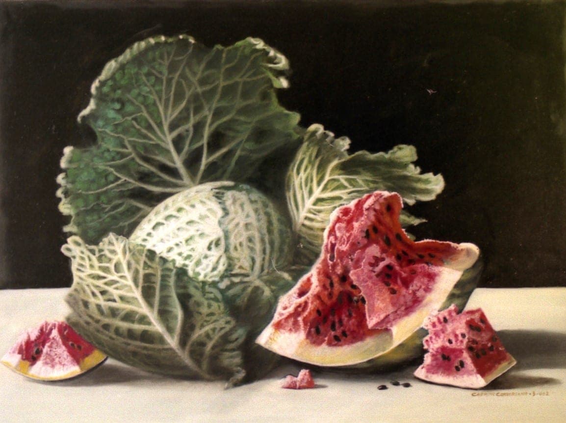 Lattuga, 2002 — dipinto di Carmine Conversano