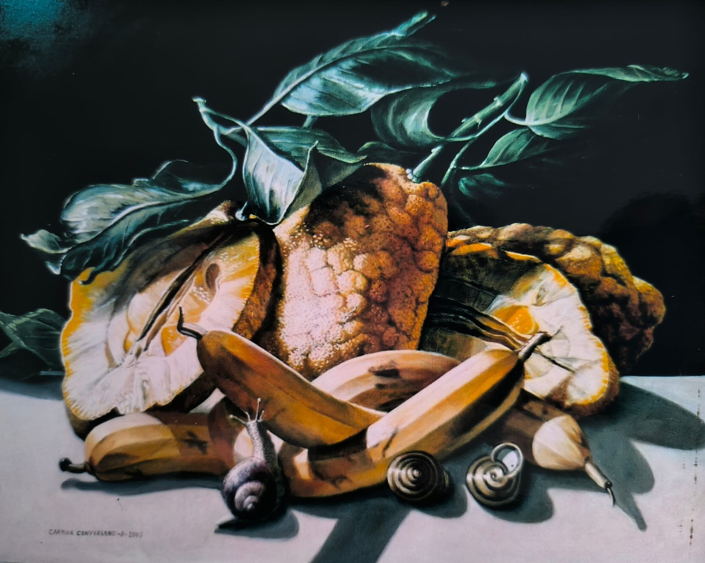 Lumache, 2003 — dipinto di Carmine Conversano