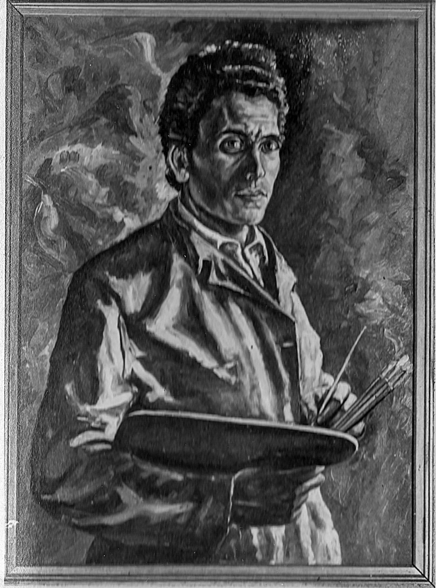 Autoritratto, 1954 — dipinto di Carmine Conversano