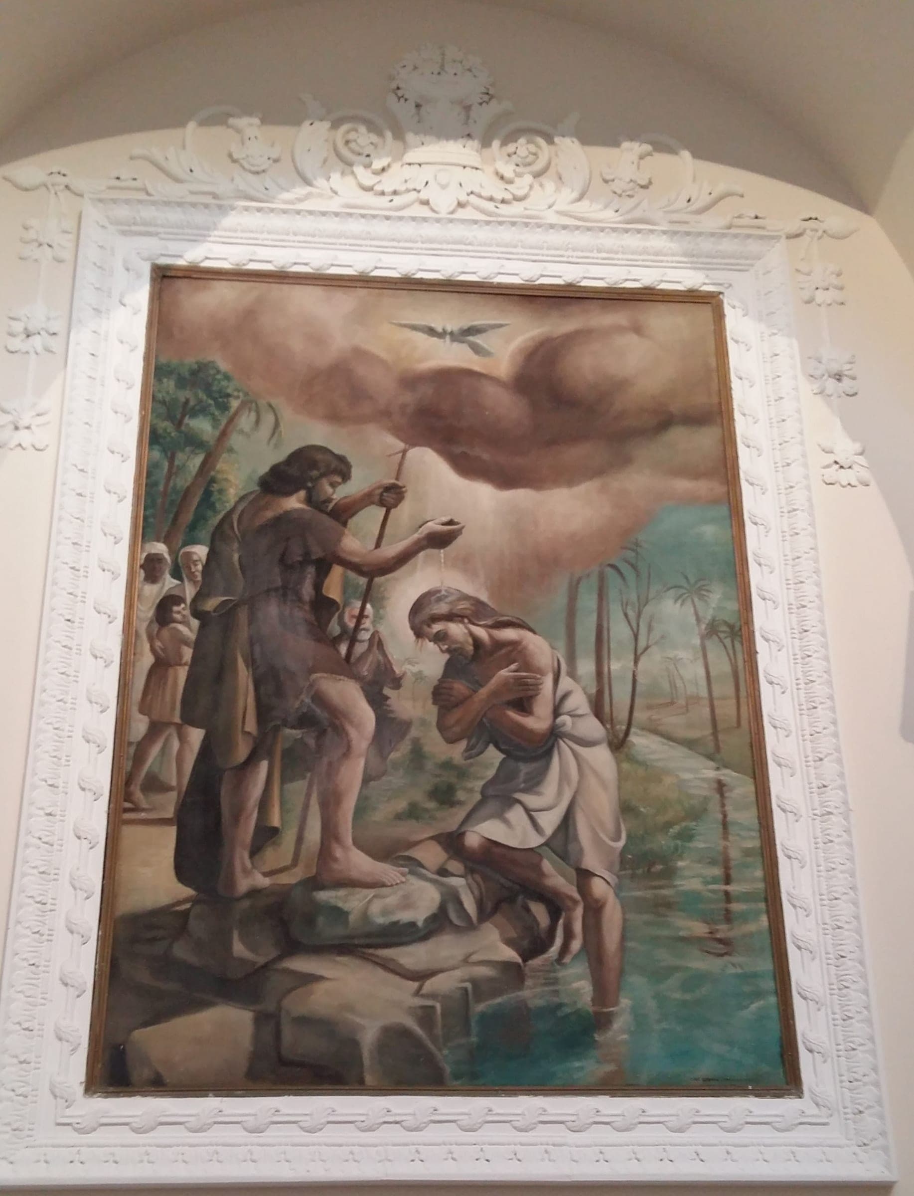 Il Battesimo, 1955 — dipinto di Carmine Conversano