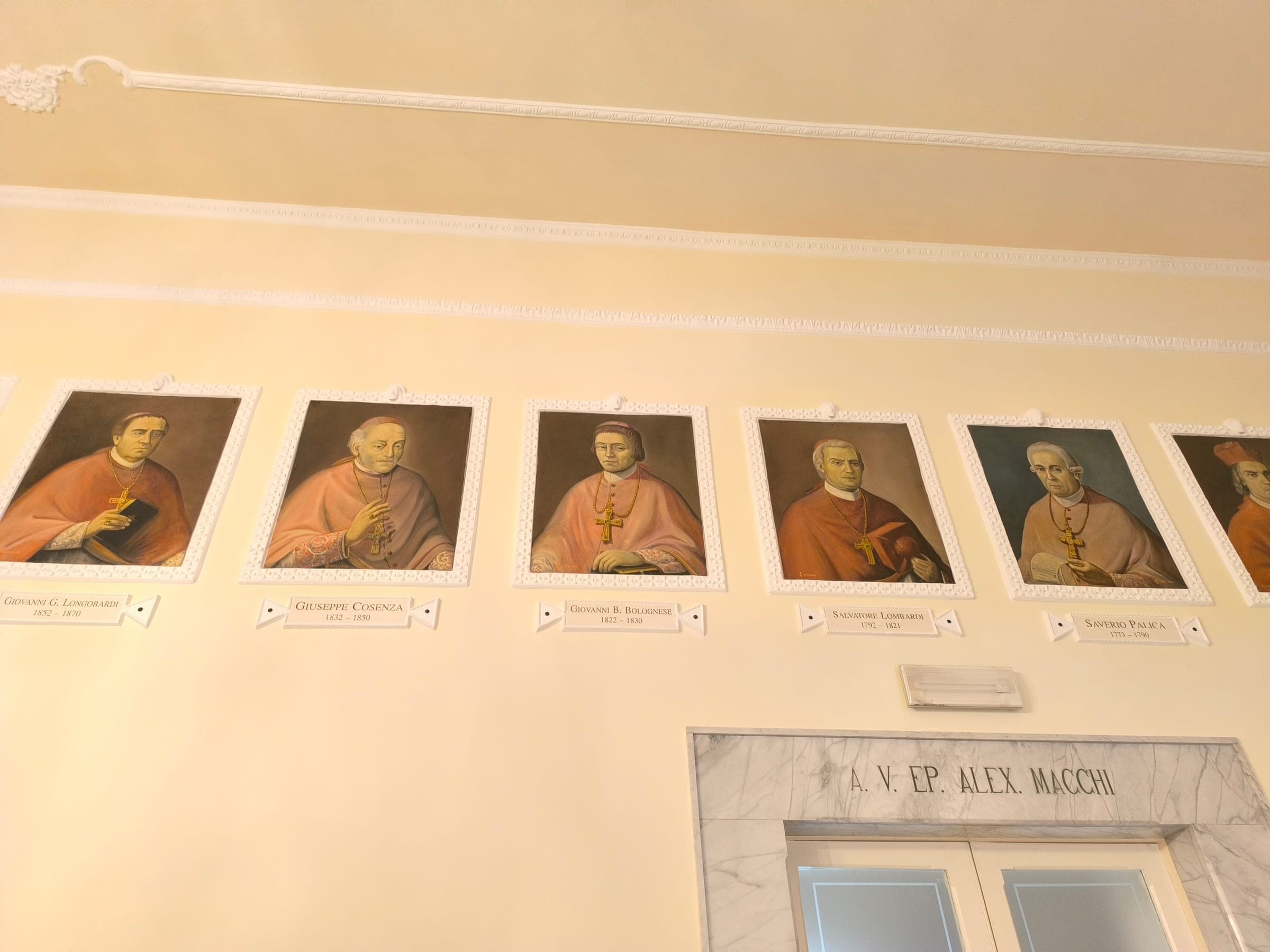 Palazzo Vescovile, 1955 — dipinto di Carmine Conversano