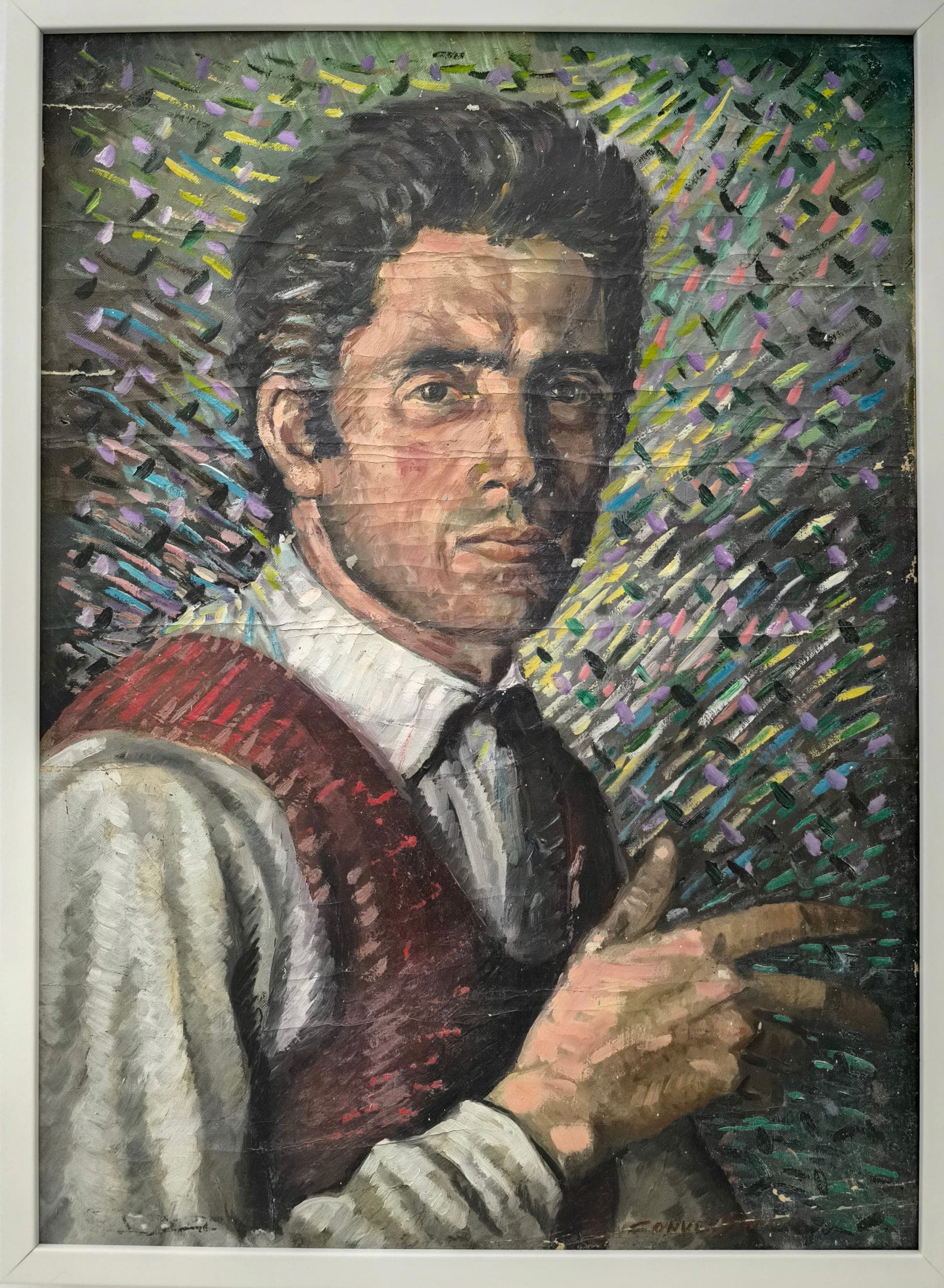 Autoritratto, 1956 — dipinto di Carmine Conversano