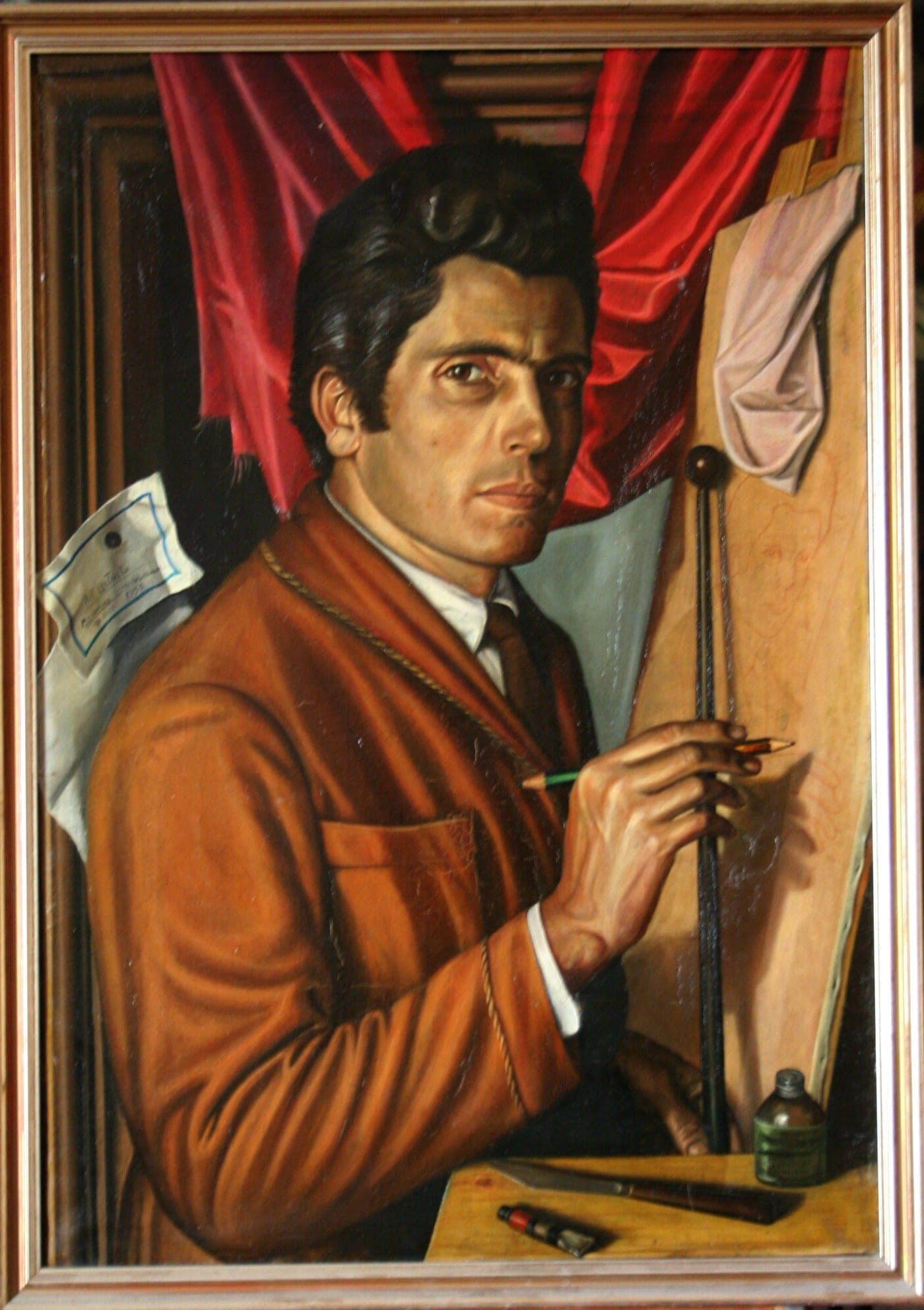 Autoritratto, 1958 — dipinto di Carmine Conversano