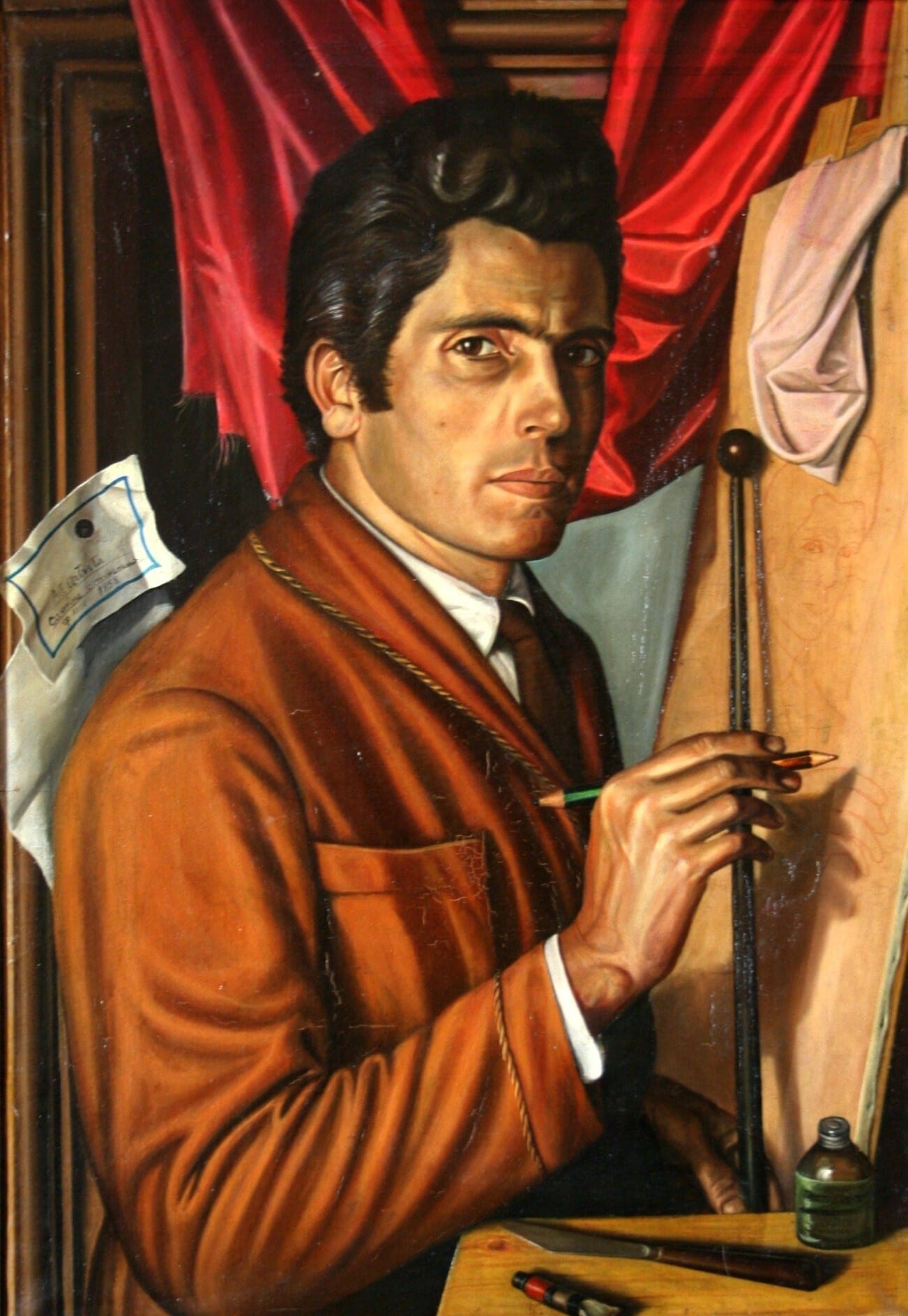 Autoritratto, 1958 — dipinto di Carmine Conversano
