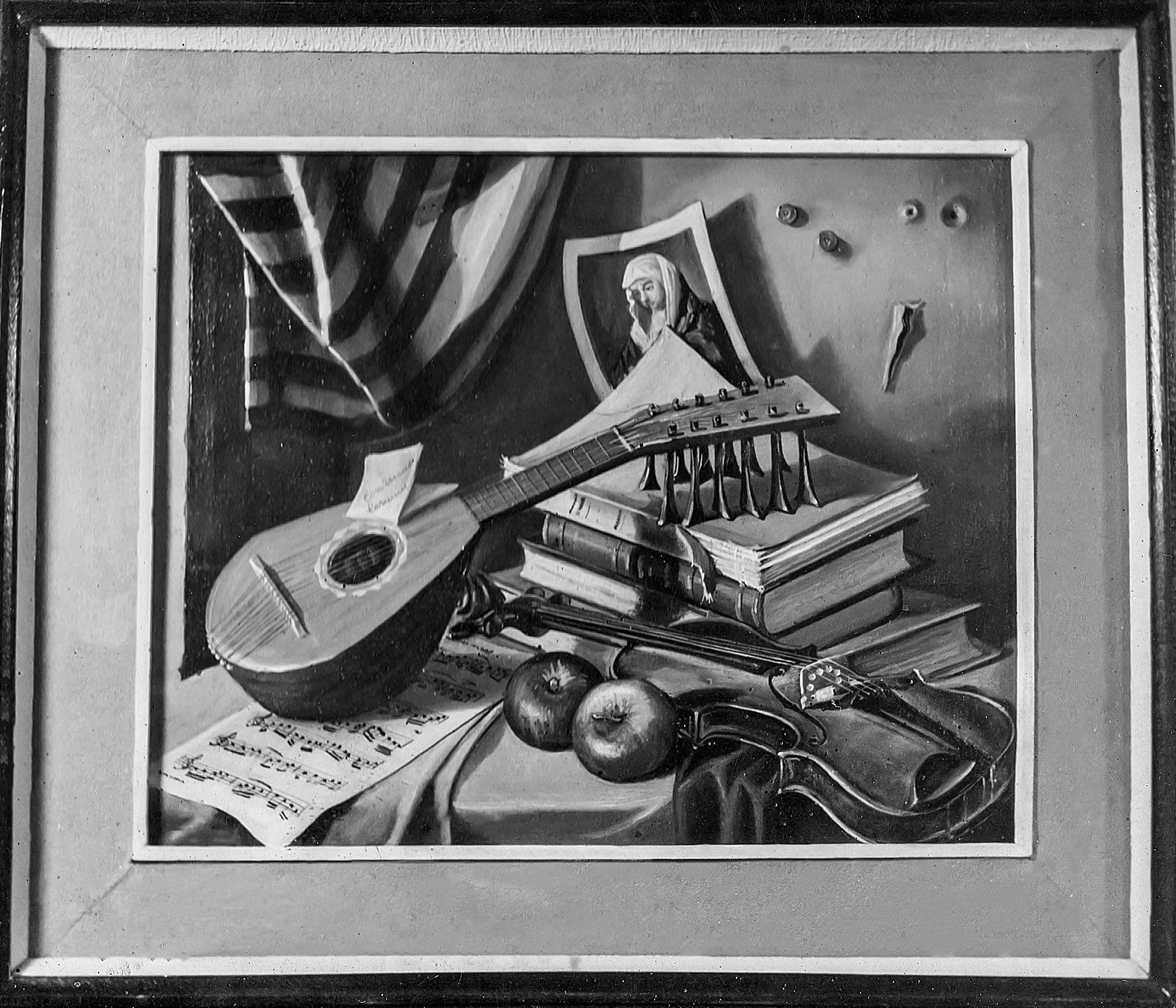 Lo spartito, 1958 — dipinto di Carmine Conversano