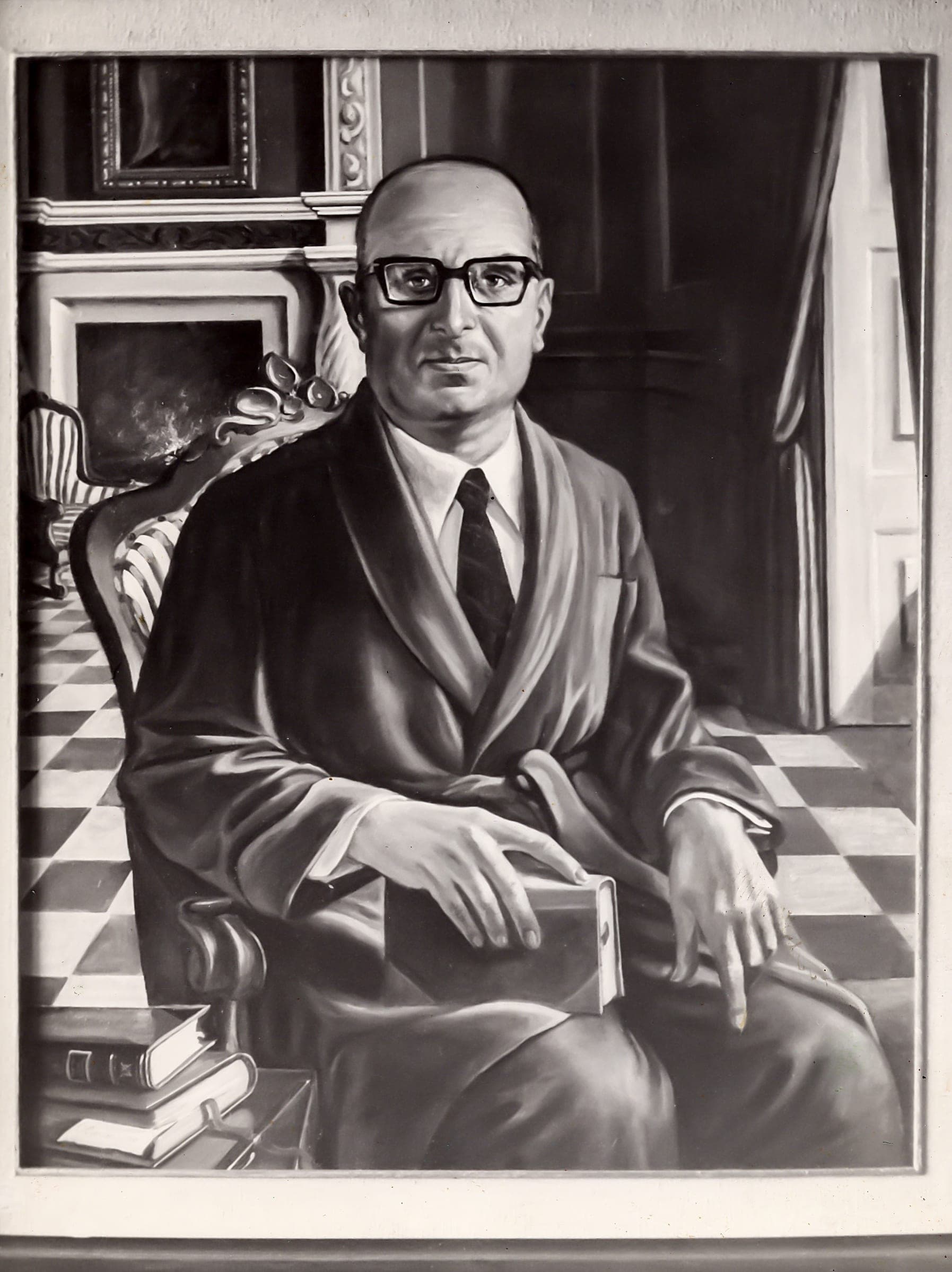 Ritratto del dott. Mariani — Milano, 1958 — dipinto di Carmine Conversano