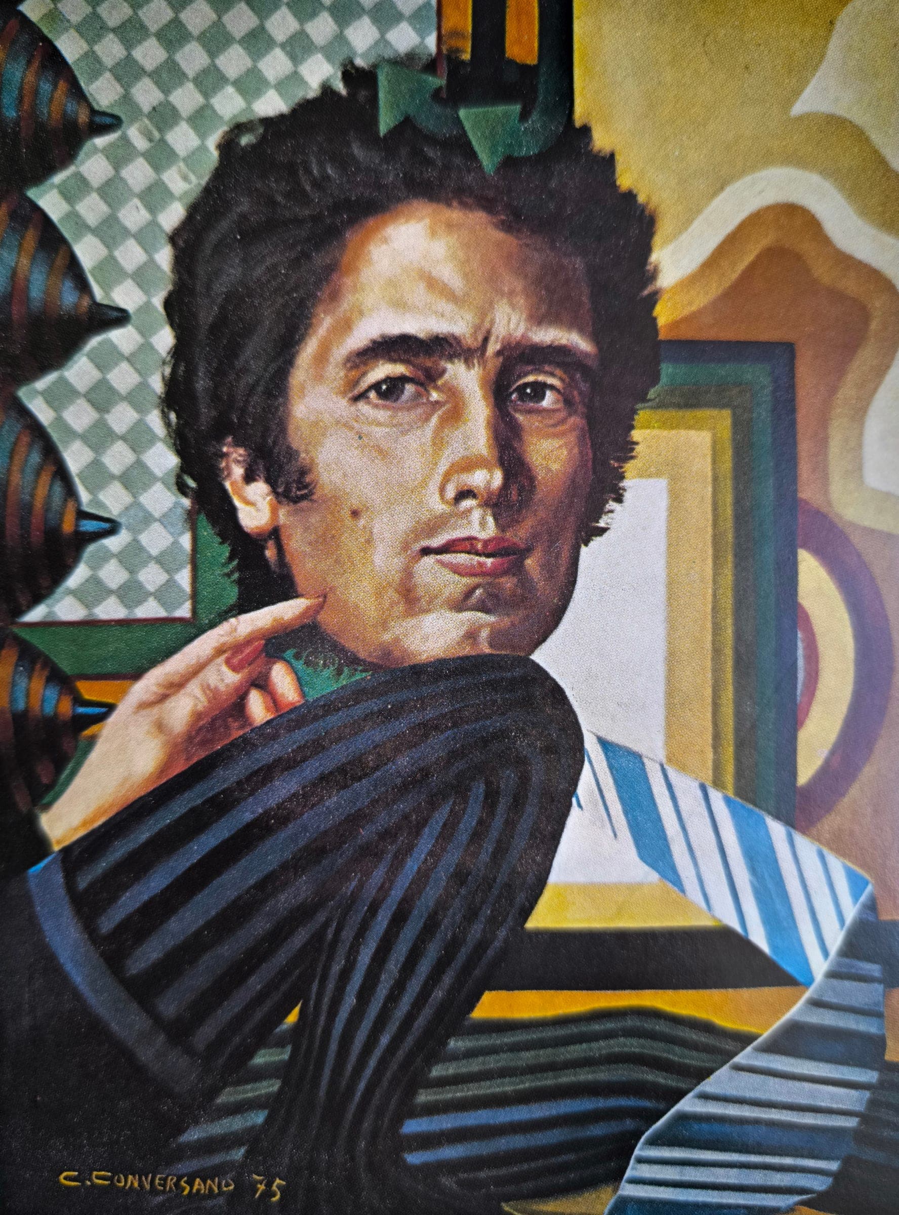 Autoritratto, 1975 — dipinto di Carmine Conversano