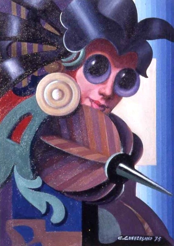 Il pungiglione, 1975 — dipinto di Carmine Conversano
