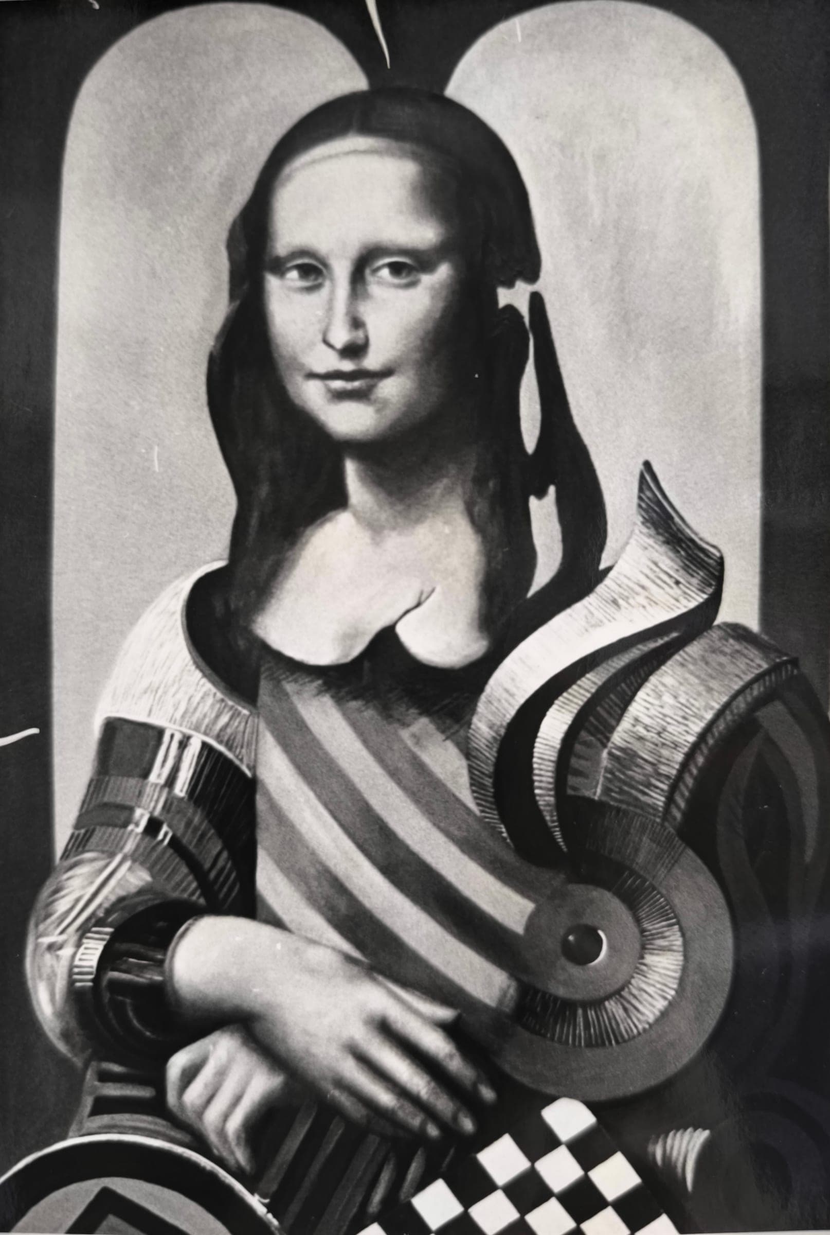 La Gioconda riciclata, 1976 — dipinto di Carmine Conversano