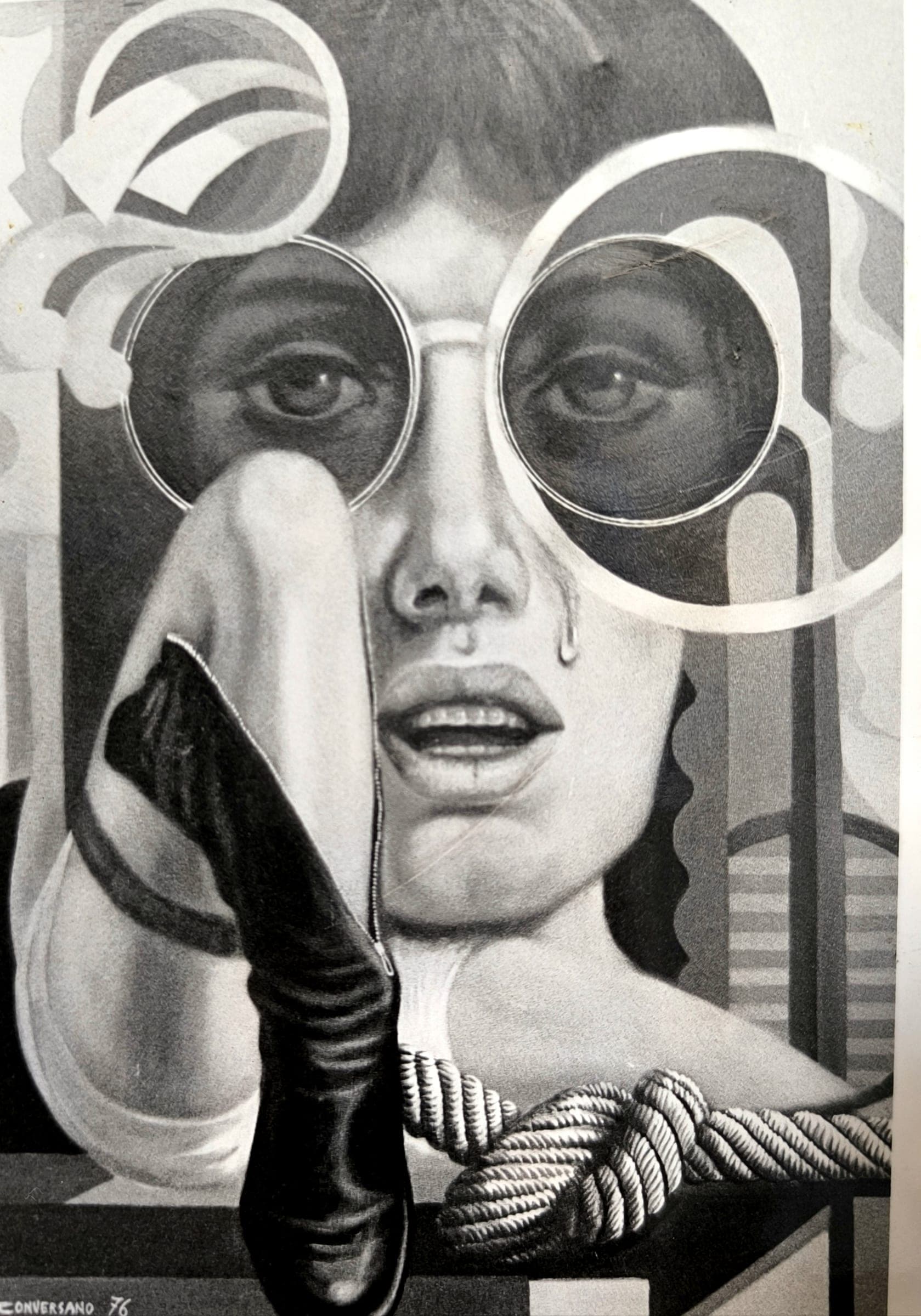 La lacrima, 1976 — dipinto di Carmine Conversano