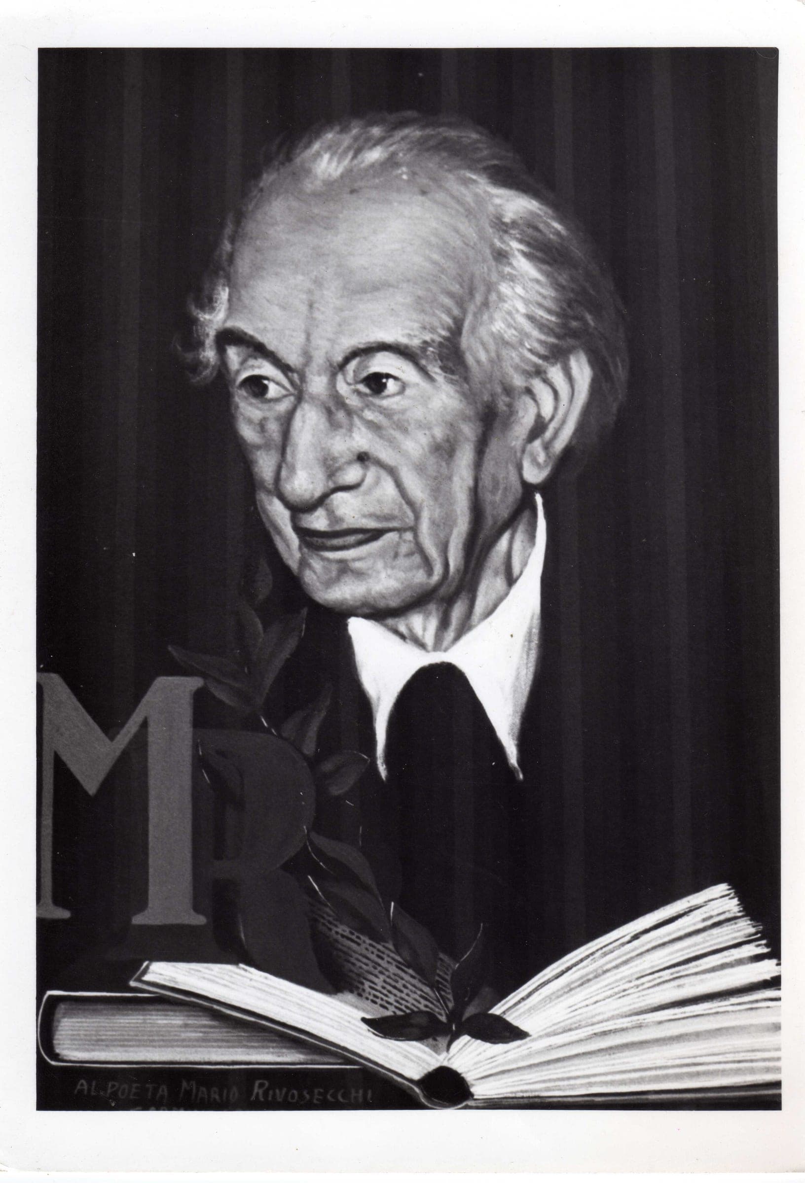 Ritratto del critico Mario Rivosecchi, 1976 — dipinto di Carmine Conversano