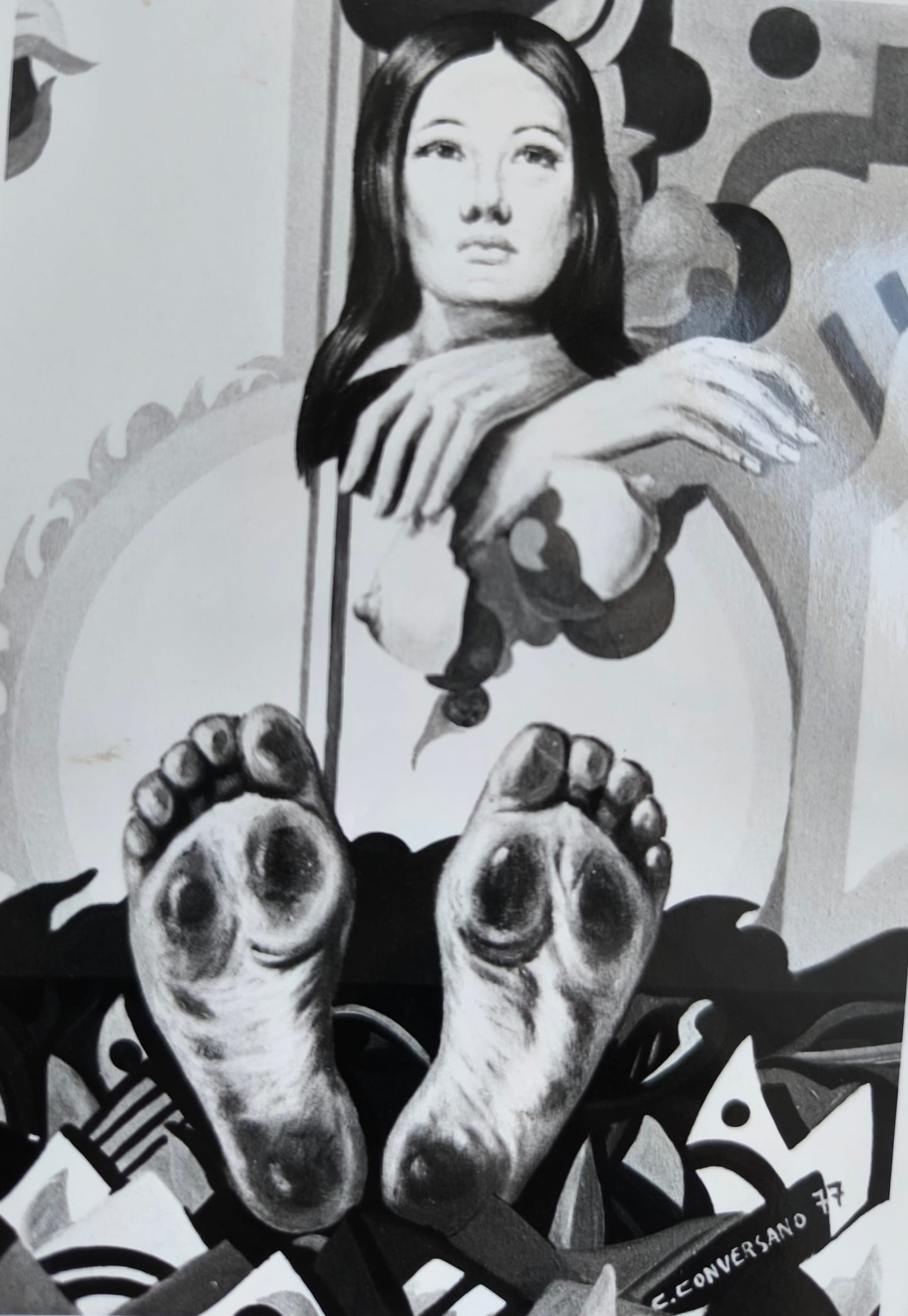 La nascita di Eva, 1977 — dipinto di Carmine Conversano
