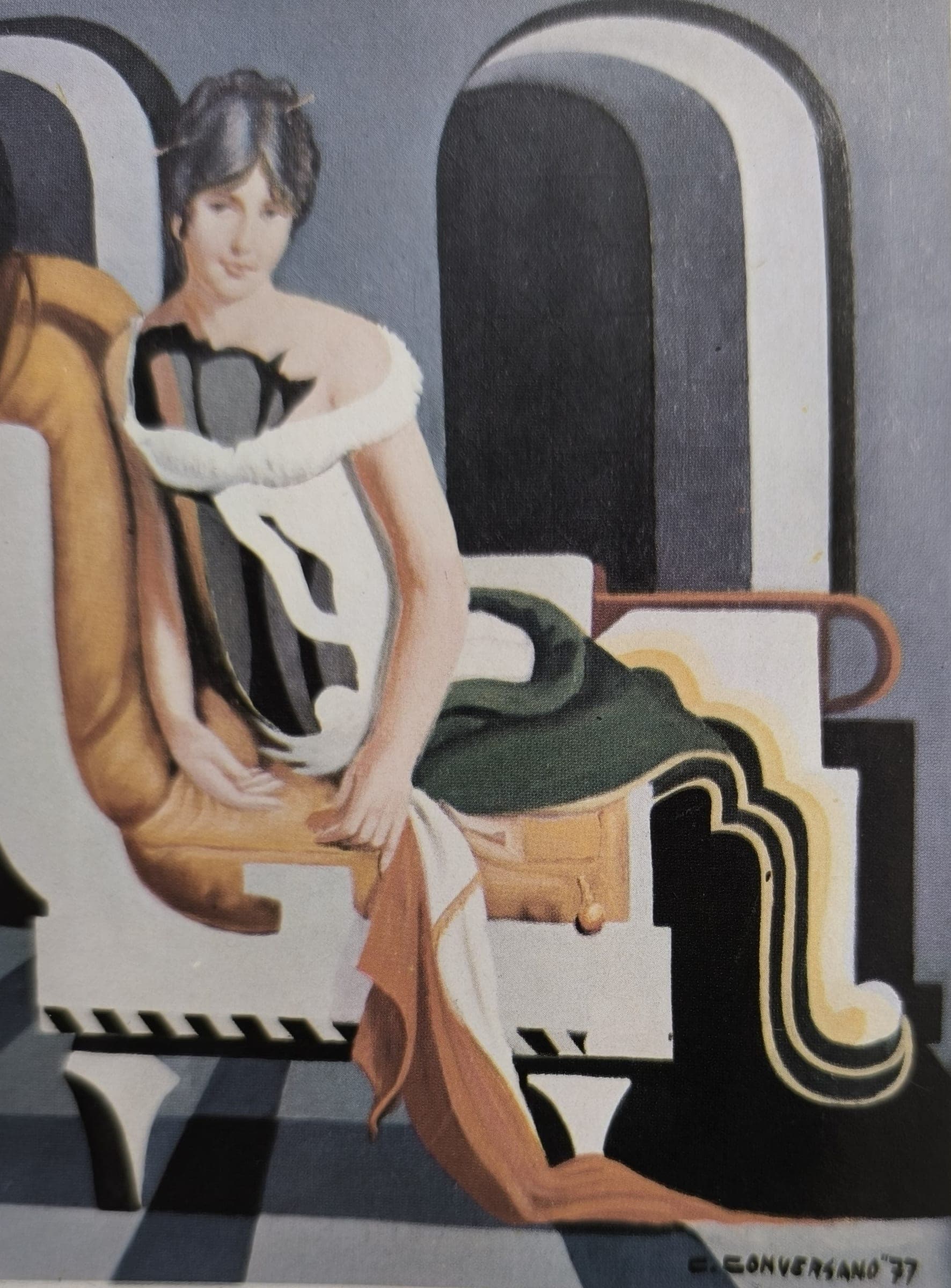 Madame Recamiere, 1977 — dipinto di Carmine Conversano