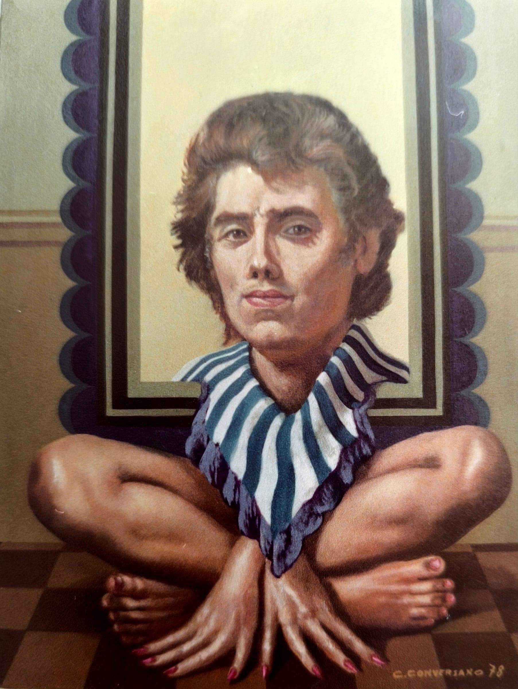 Autoritratto, 1978 — dipinto di Carmine Conversano