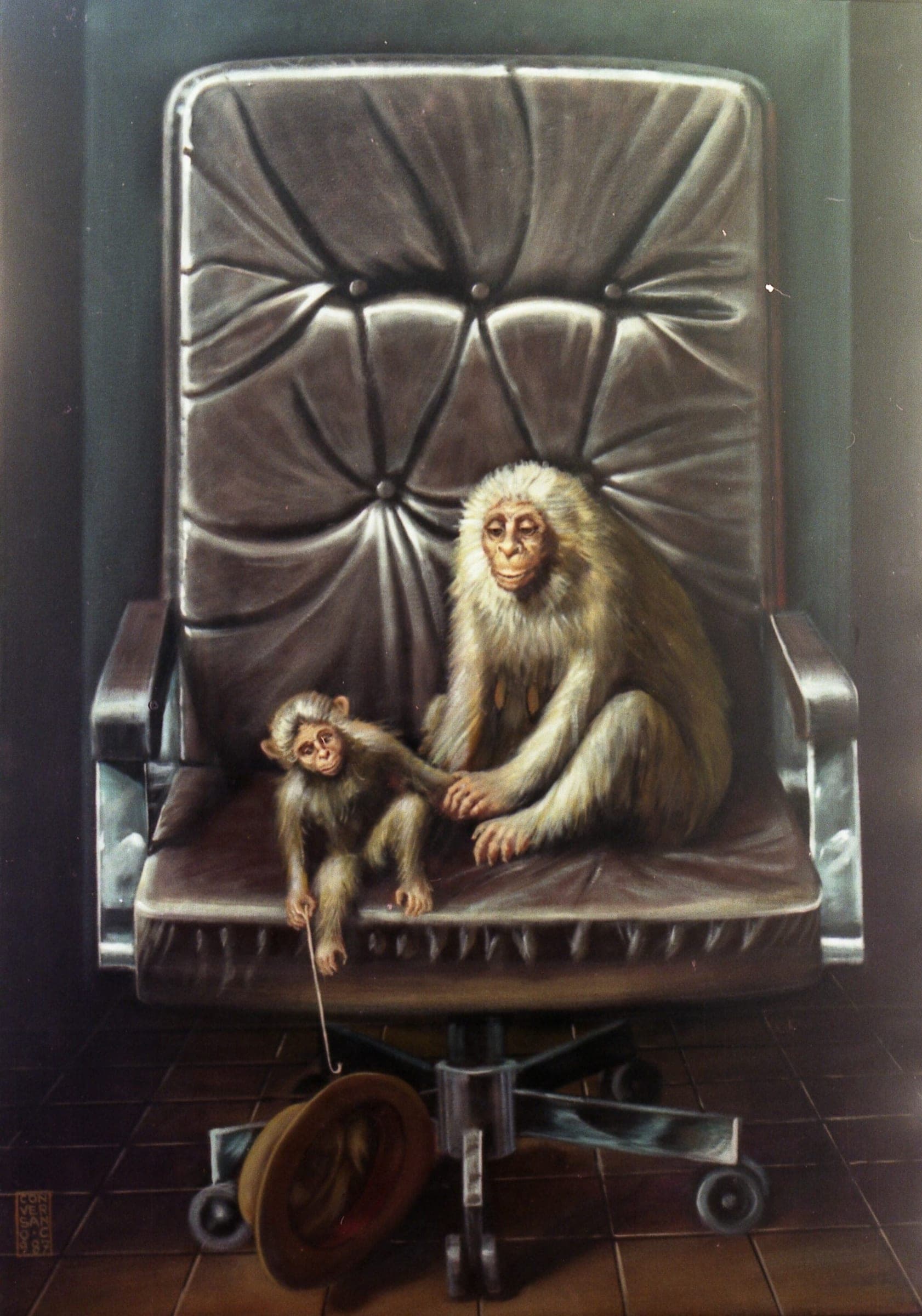 A due passi dalla verità, 1987 — dipinto di Carmine Conversano