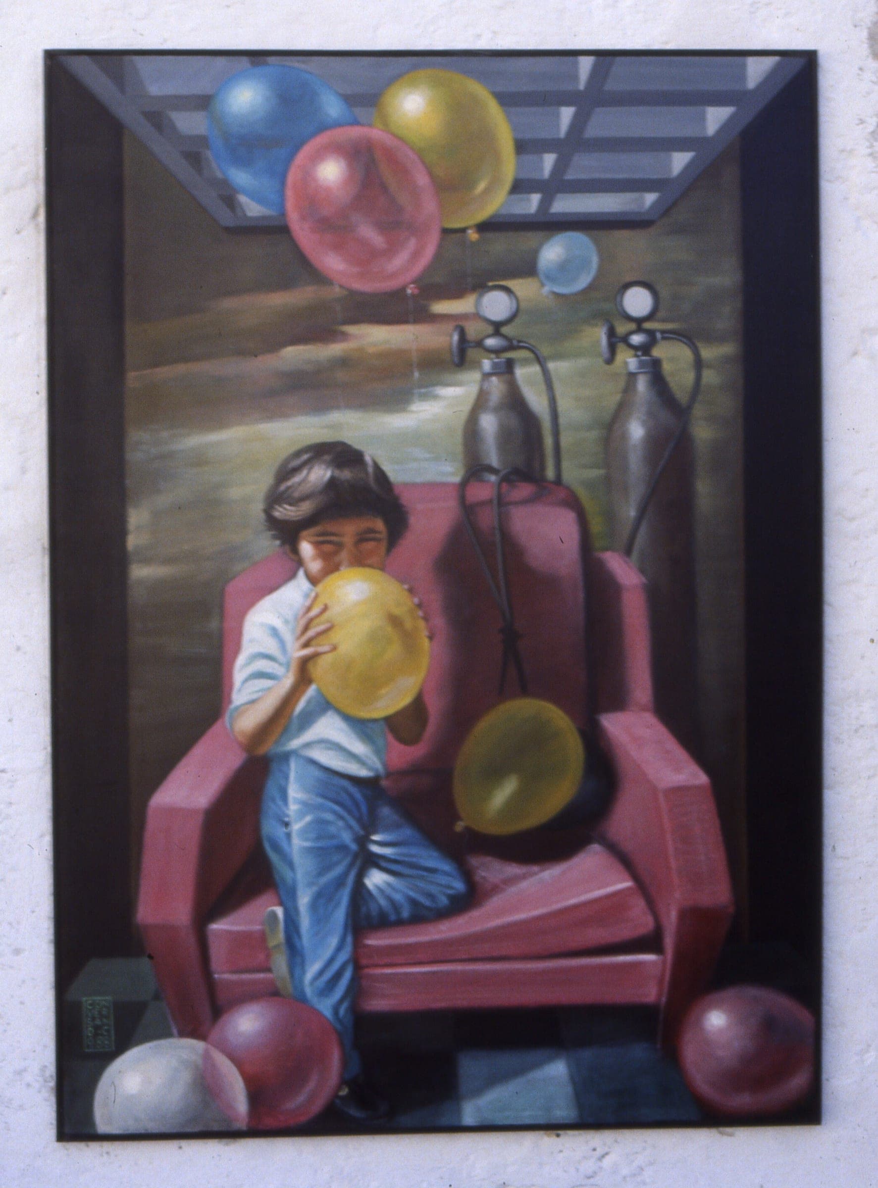 Il fuggiasco, 1988 — dipinto di Carmine Conversano