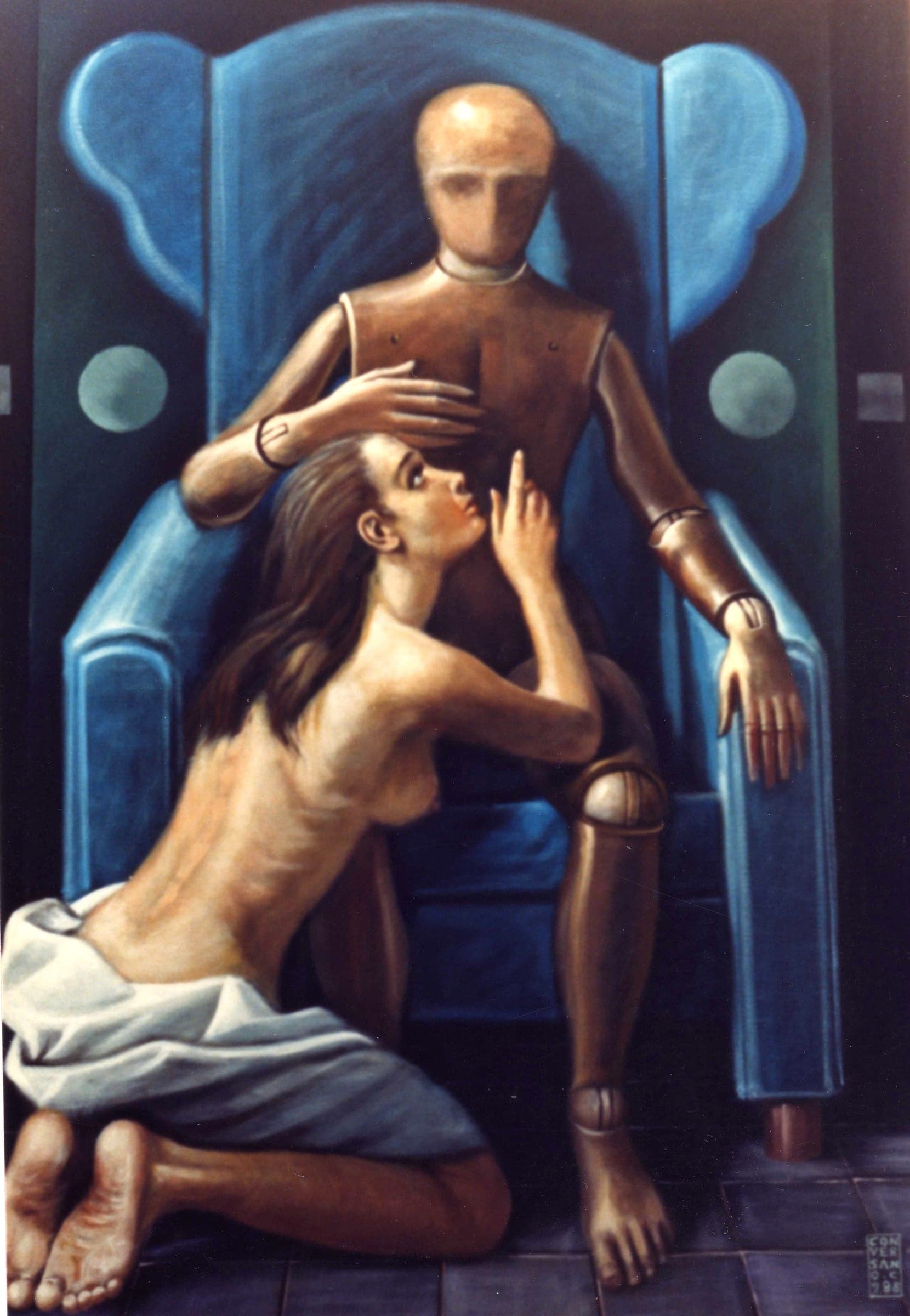 Qual è il tuo segreto, 1988 — dipinto di Carmine Conversano