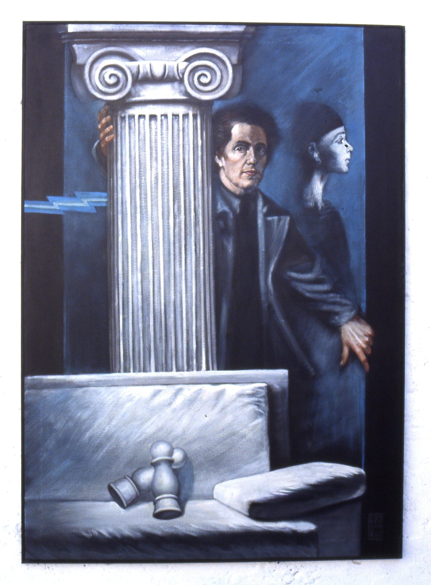 Autoritratto, 1989 — dipinto di Carmine Conversano