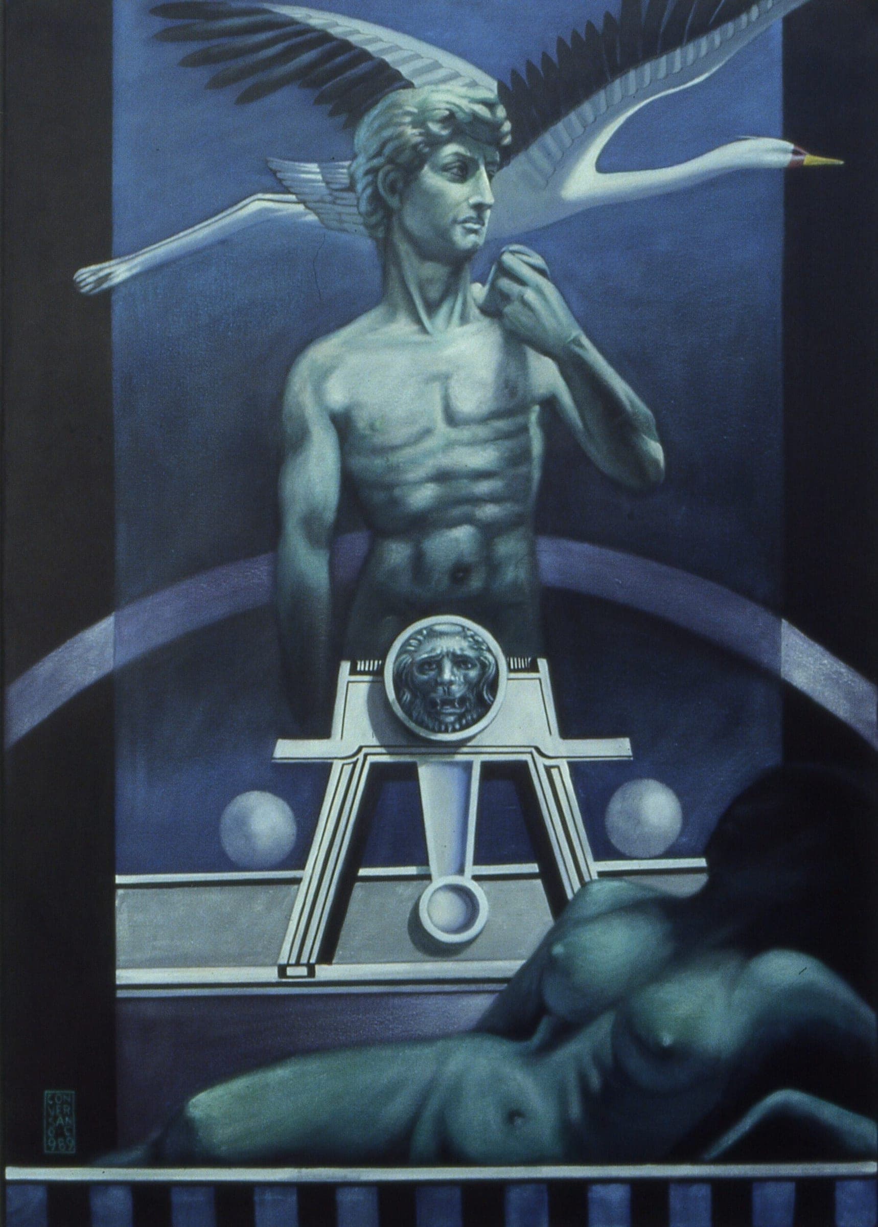 Composizione n. 1, 1989 — dipinto di Carmine Conversano