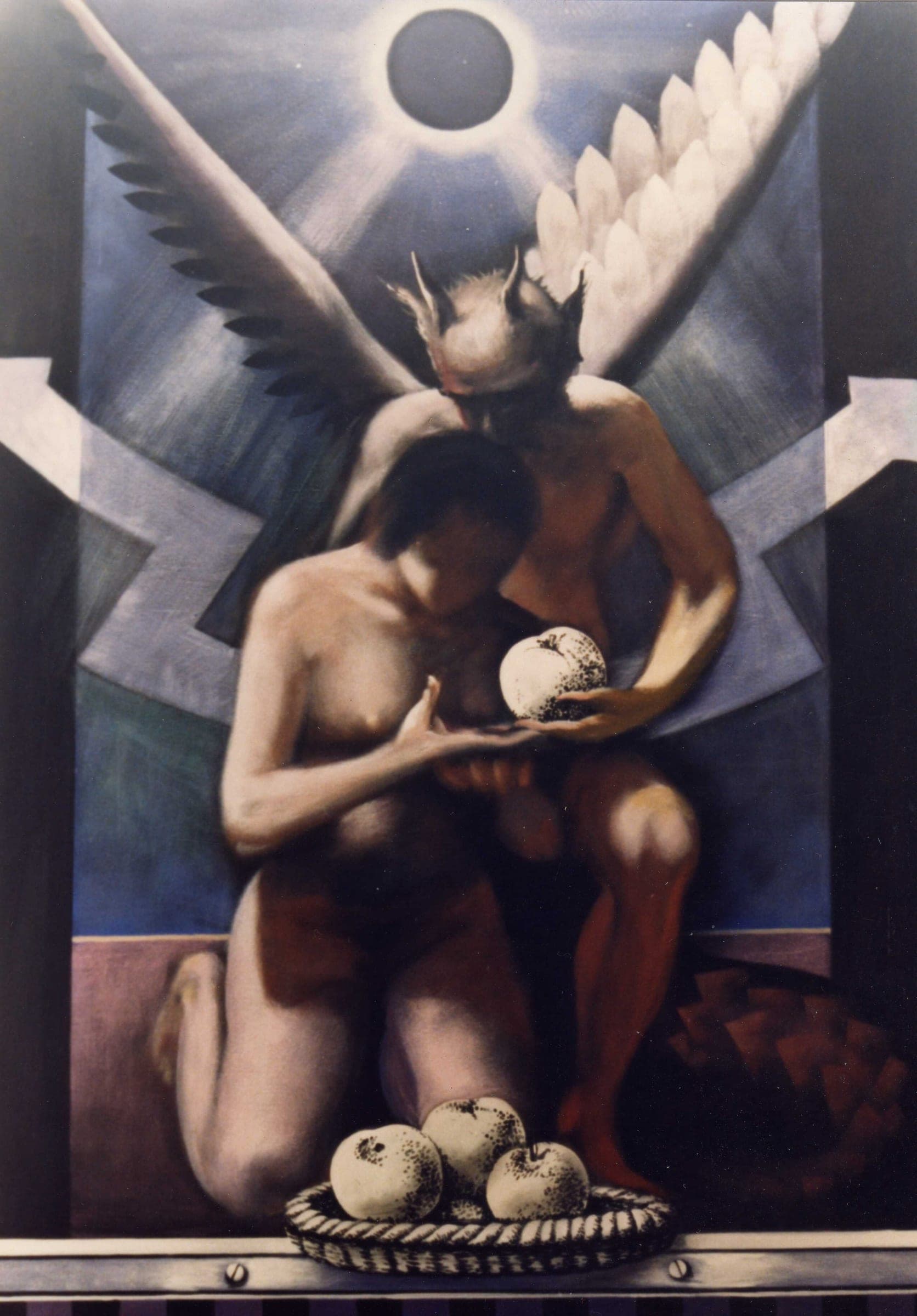 Eva tentata, 1989 — dipinto di Carmine Conversano