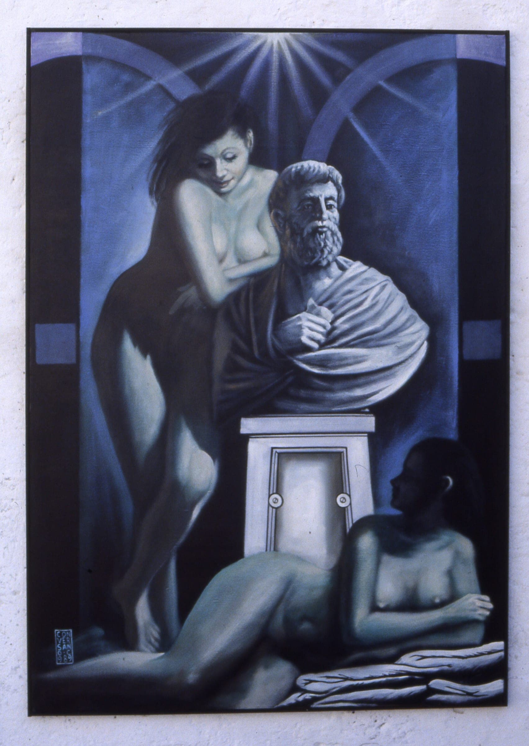 Le figlie di Loth, 1989 — dipinto di Carmine Conversano