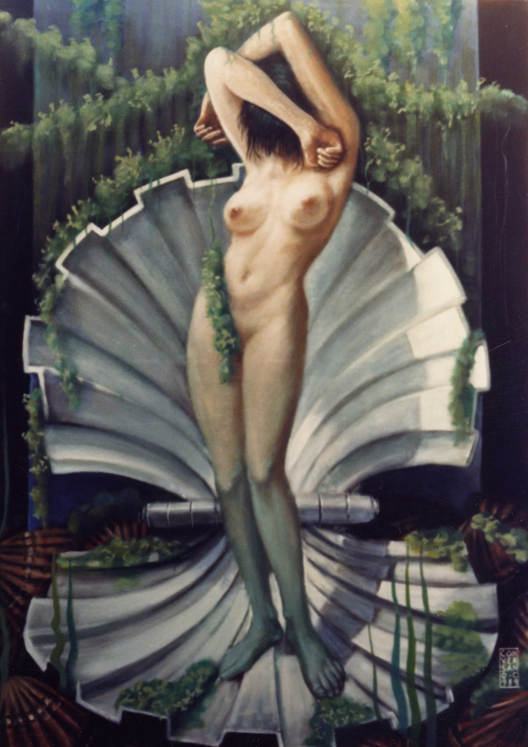 Nascita di Venere, 1989 — dipinto di Carmine Conversano