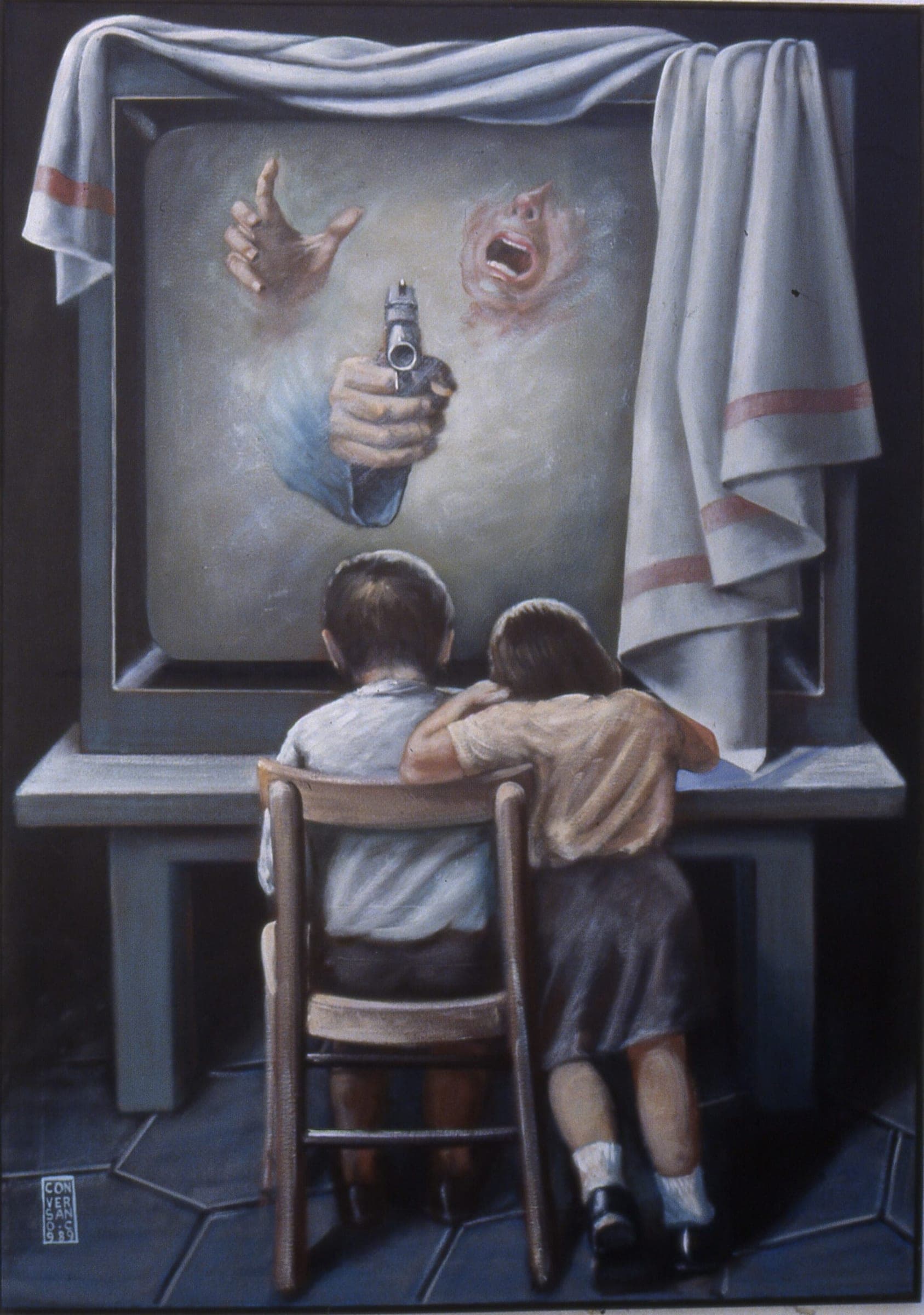 Pane quotidiano, 1989 — dipinto di Carmine Conversano
