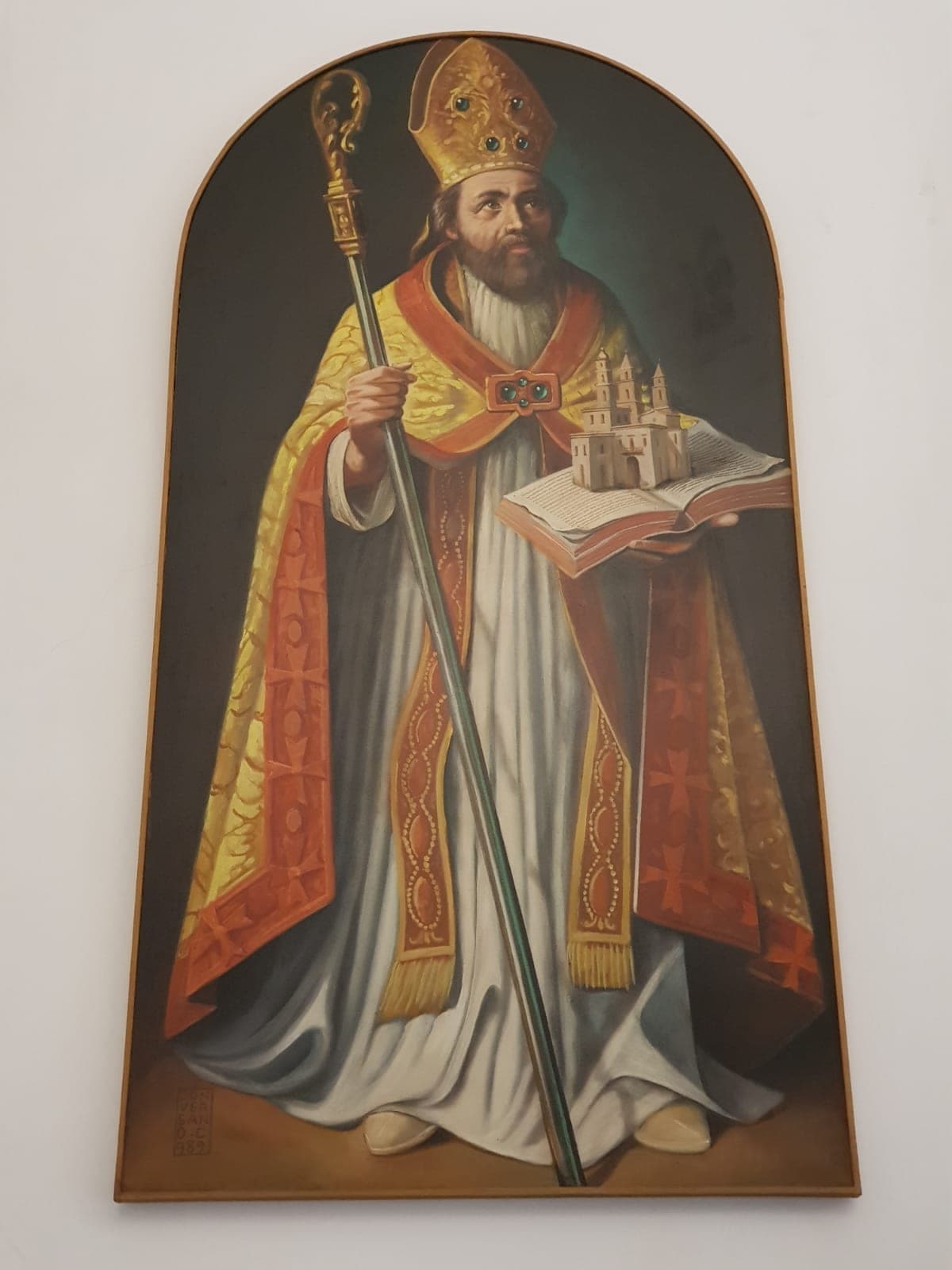 San Riccardo, 1989 — dipinto di Carmine Conversano