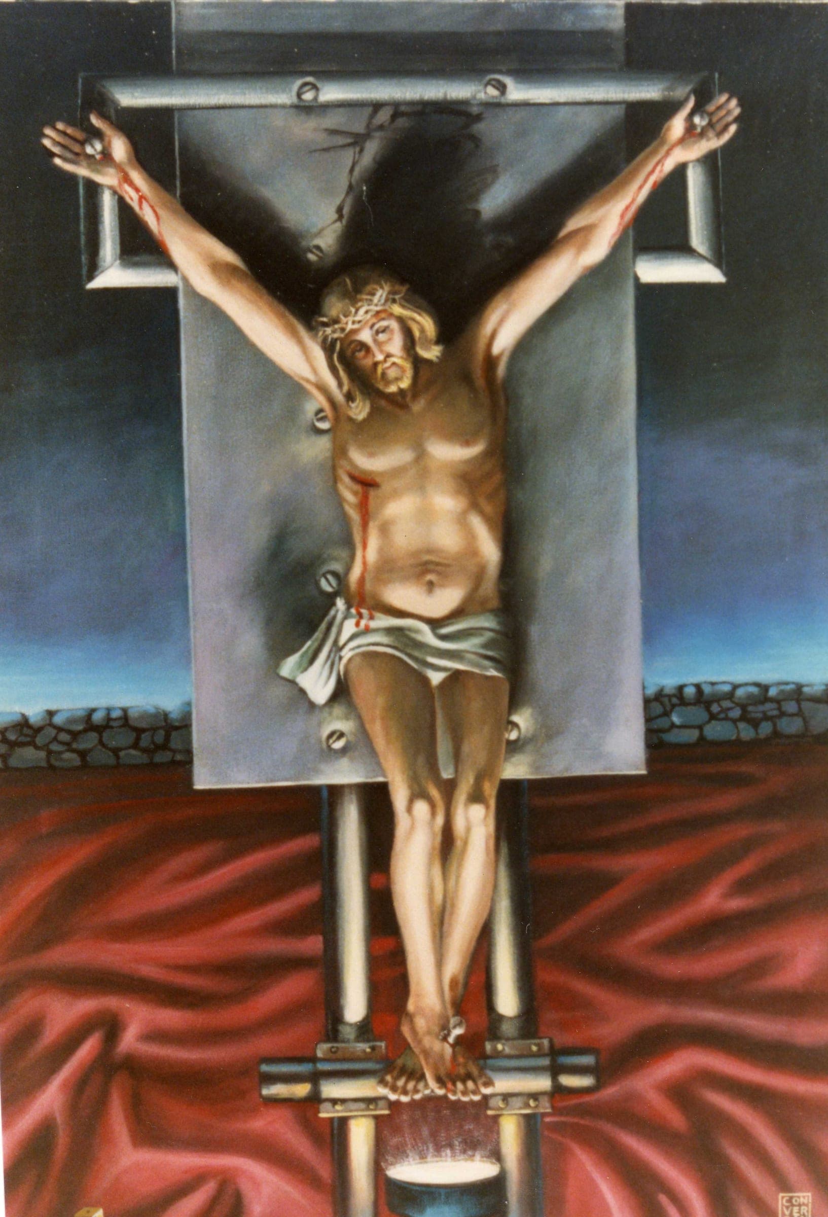 Crocifissione, 1990 — dipinto di Carmine Conversano