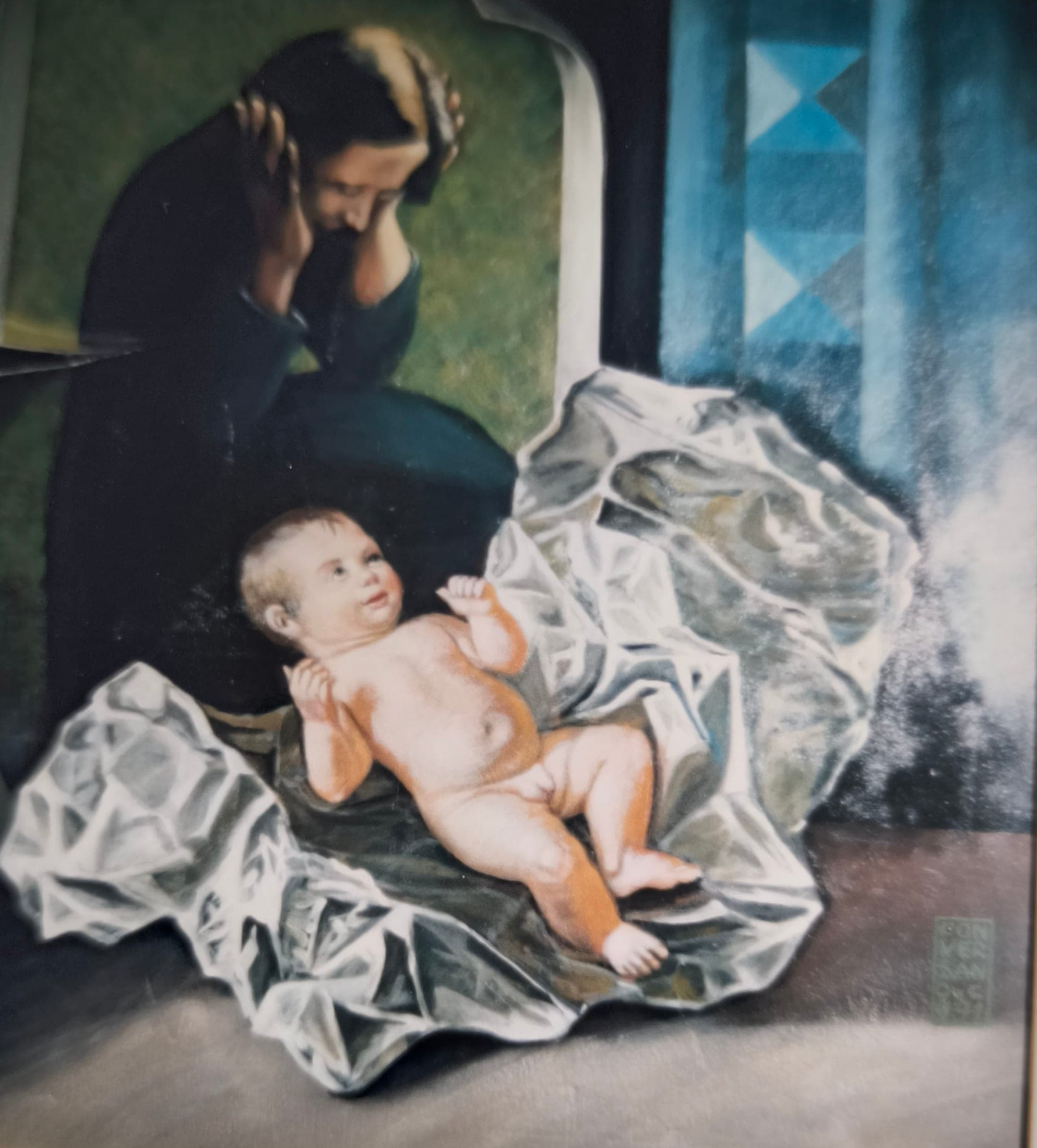Il rifiuto, 1991 — dipinto di Carmine Conversano