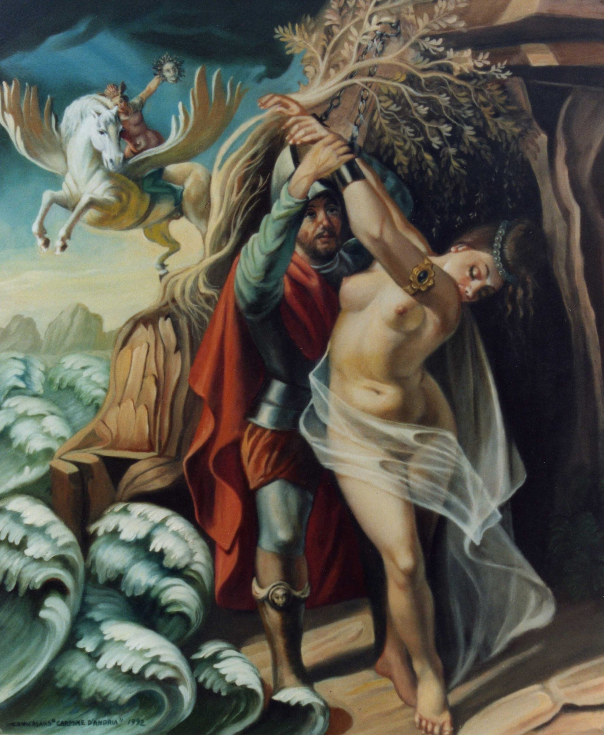 Andromeda legata, 1992 — dipinto di Carmine Conversano