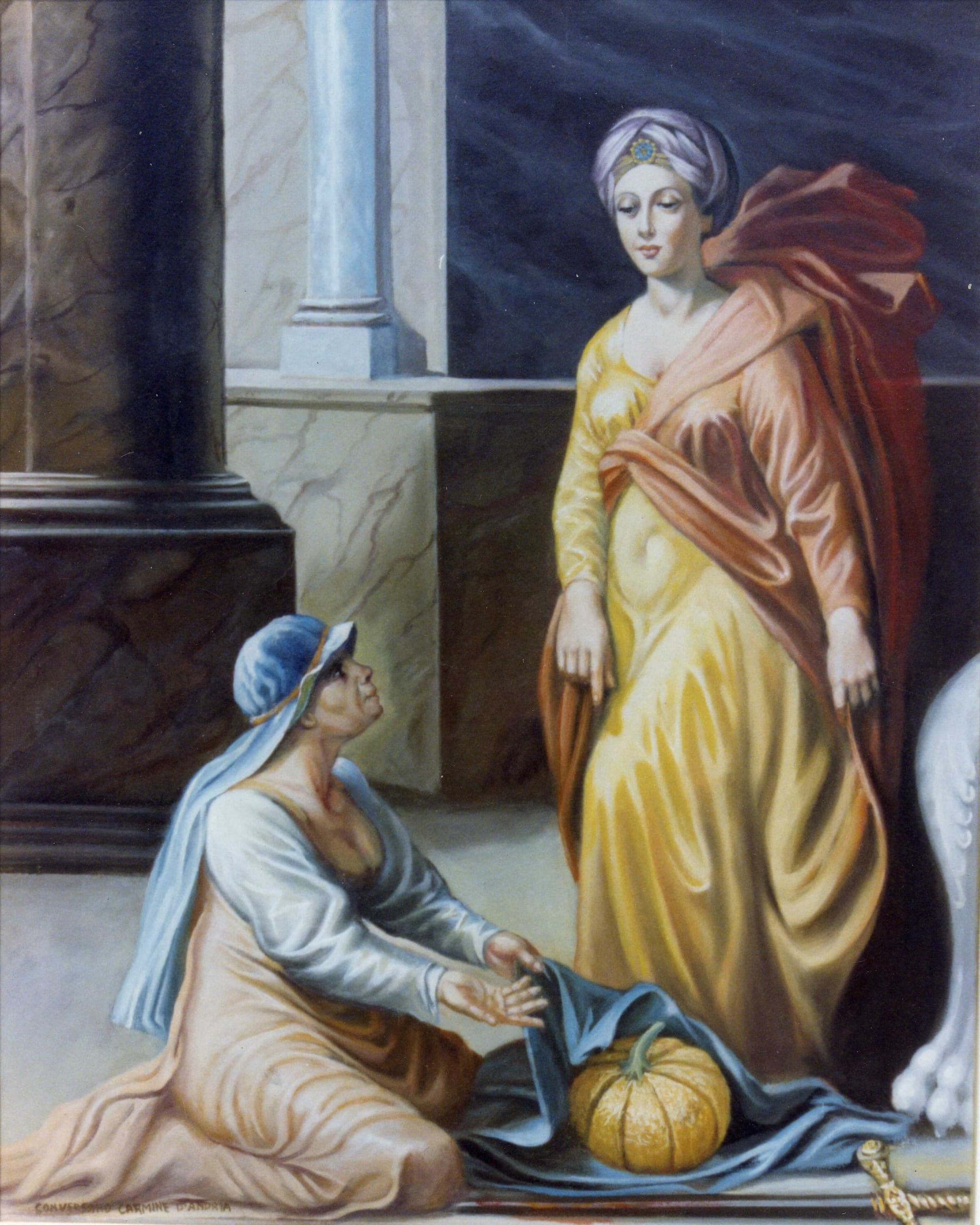 La sorpresa per Giuditta, 1992 — dipinto di Carmine Conversano