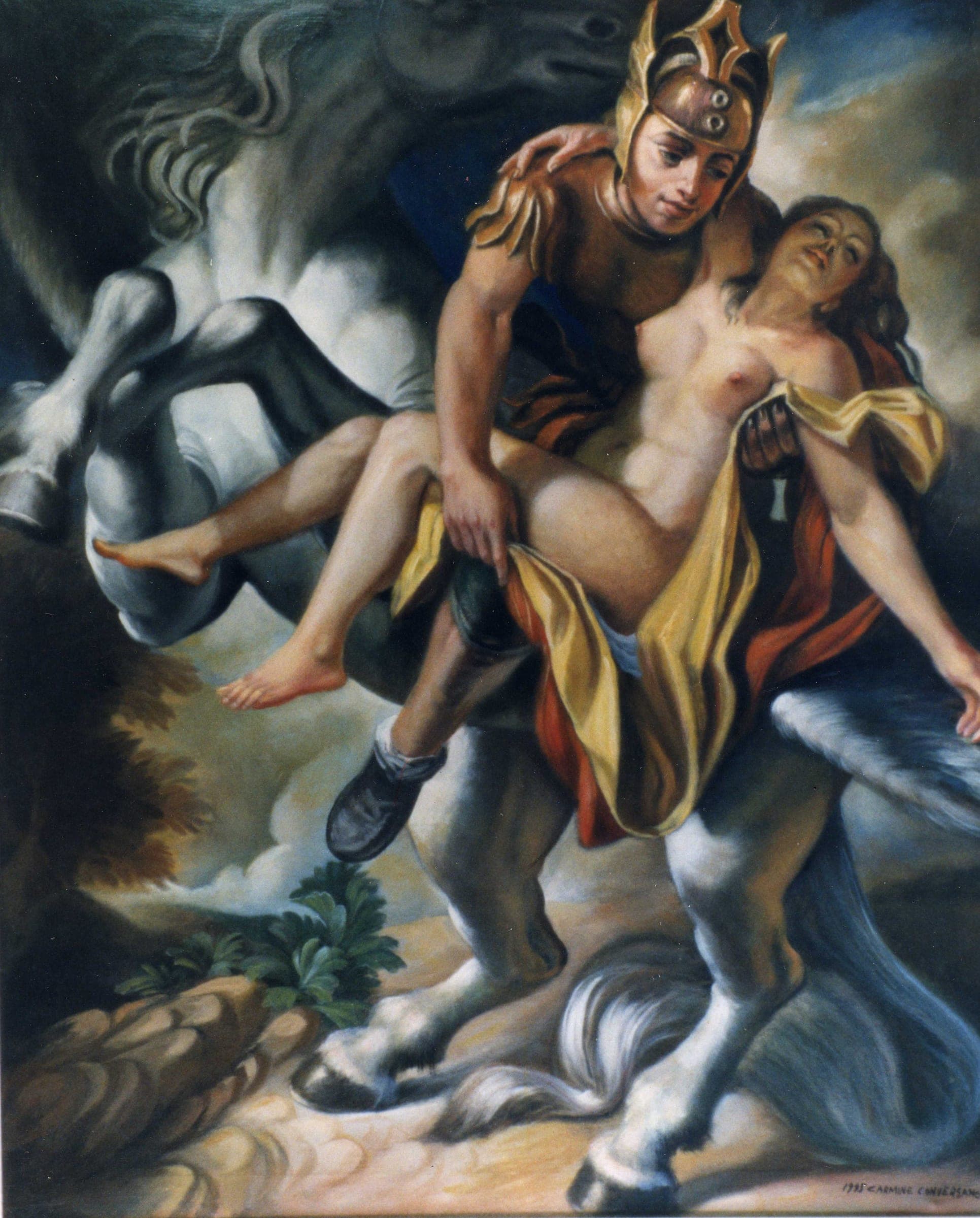 Andromeda liberata da Perseo, 1995 — dipinto di Carmine Conversano