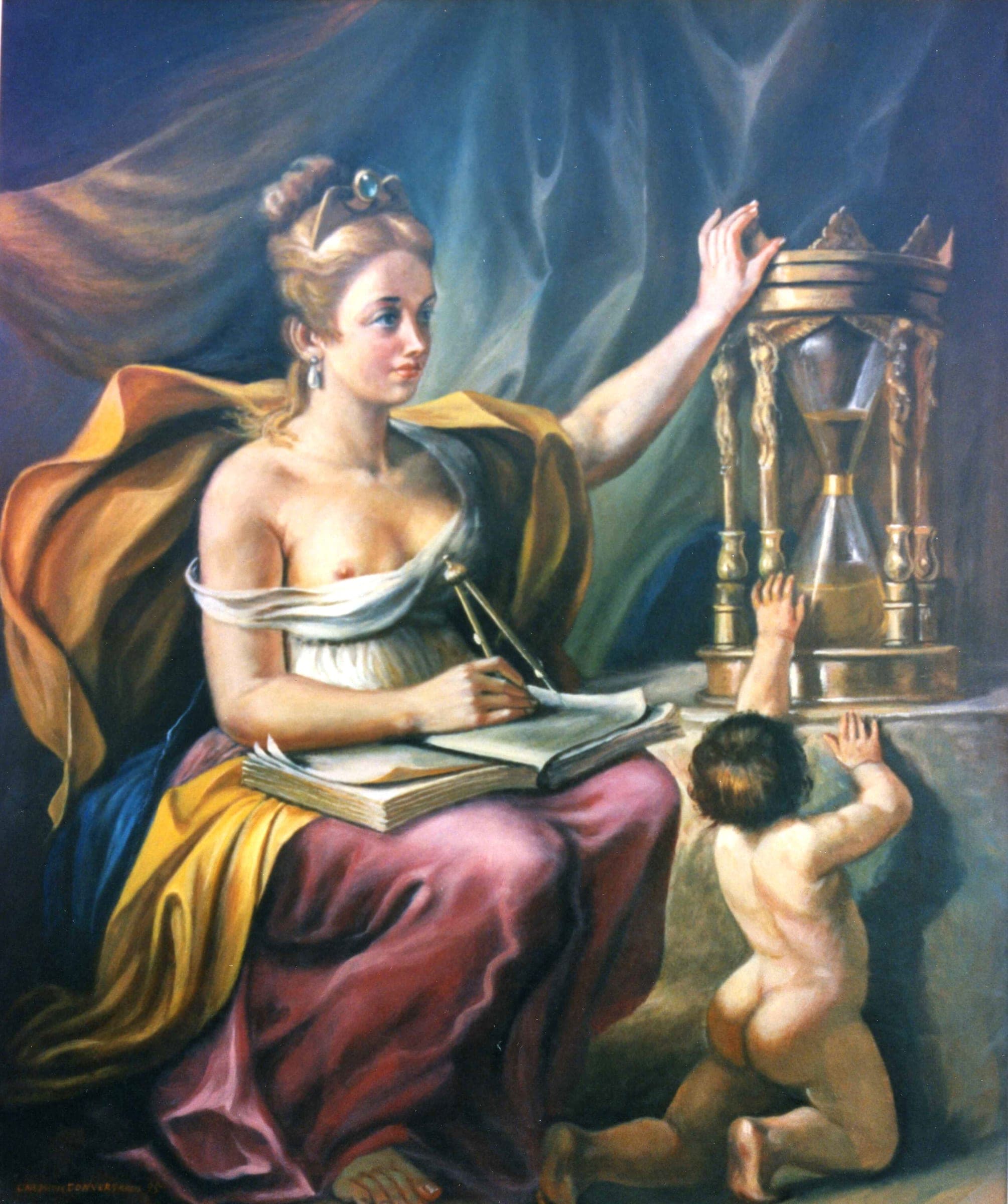 Sibilla cimmeria, 1995 — dipinto di Carmine Conversano