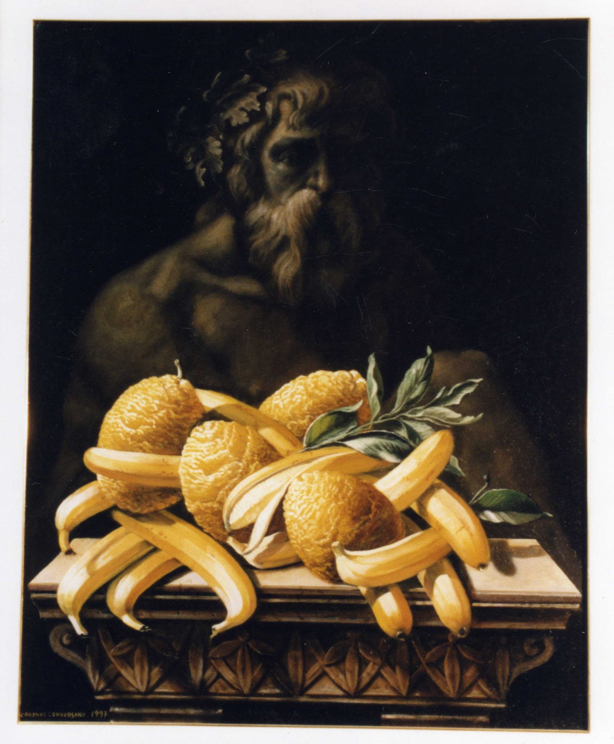 Cedri su capitello, 1998 — dipinto di Carmine Conversano
