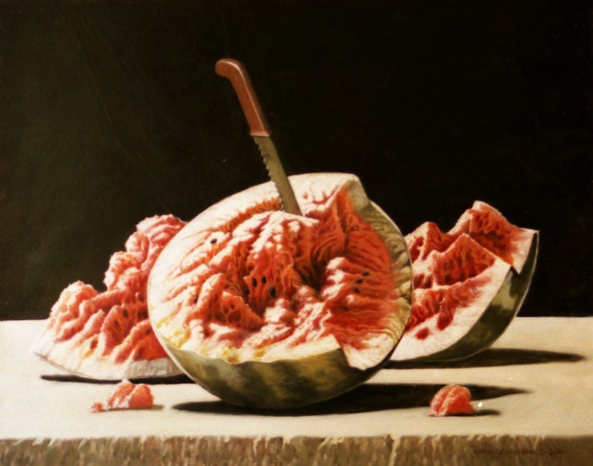 Delizie d'estate, 2000 — dipinto di Carmine Conversano