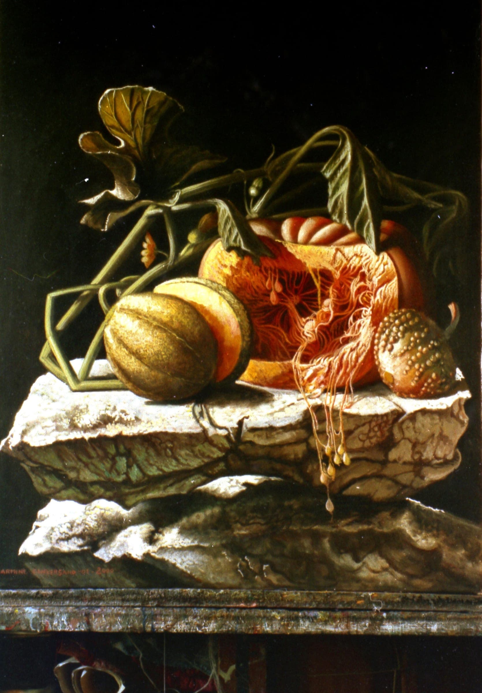 Semi di zucca, 2000 — dipinto di Carmine Conversano