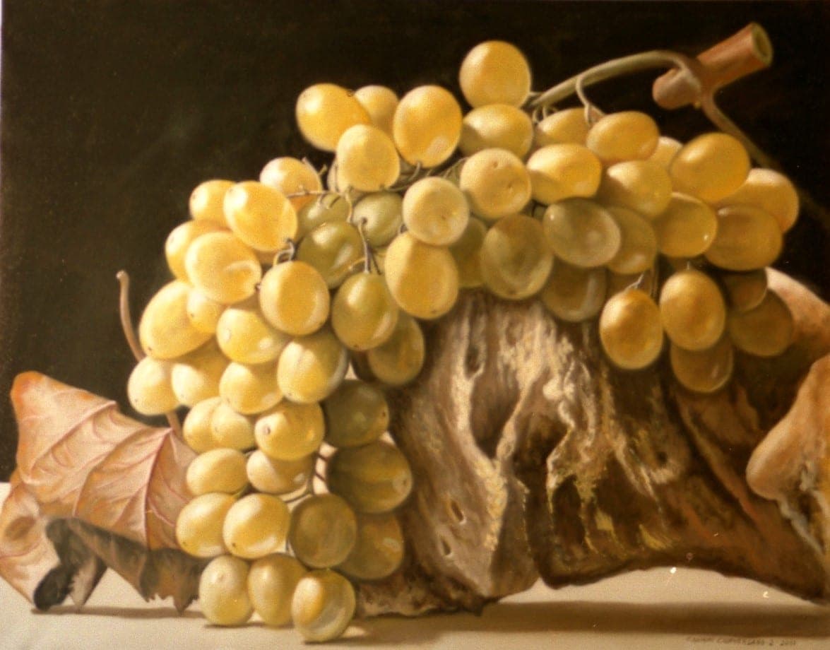 Regina su pietra Murgese, 2001 — dipinto di Carmine Conversano