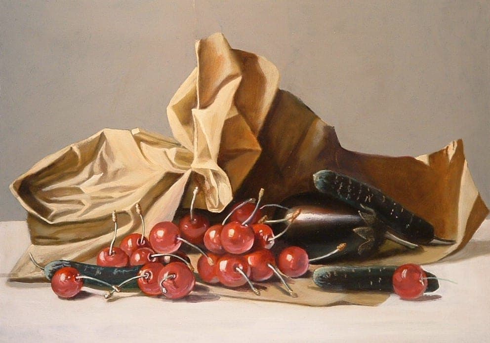 La busta rotta, 2002 — dipinto di Carmine Conversano
