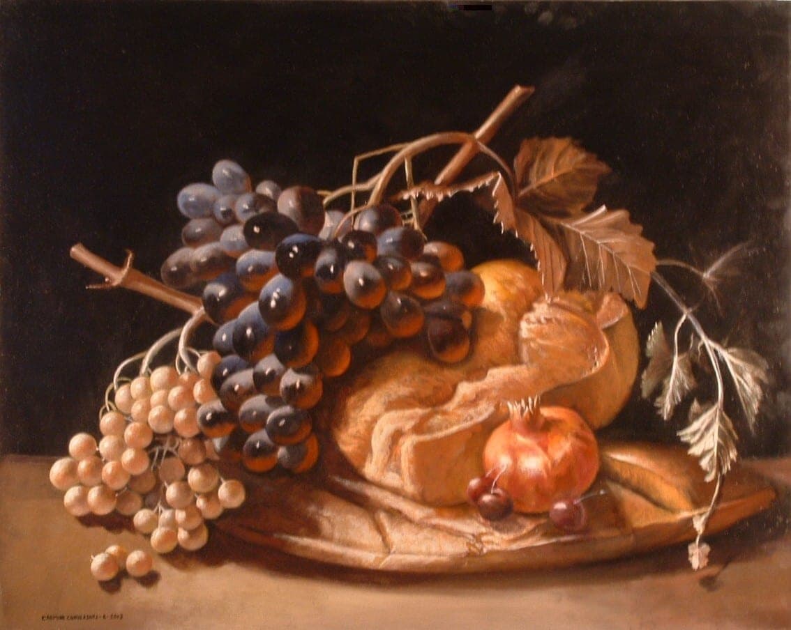 Elementi di vita, 2003 — dipinto di Carmine Conversano