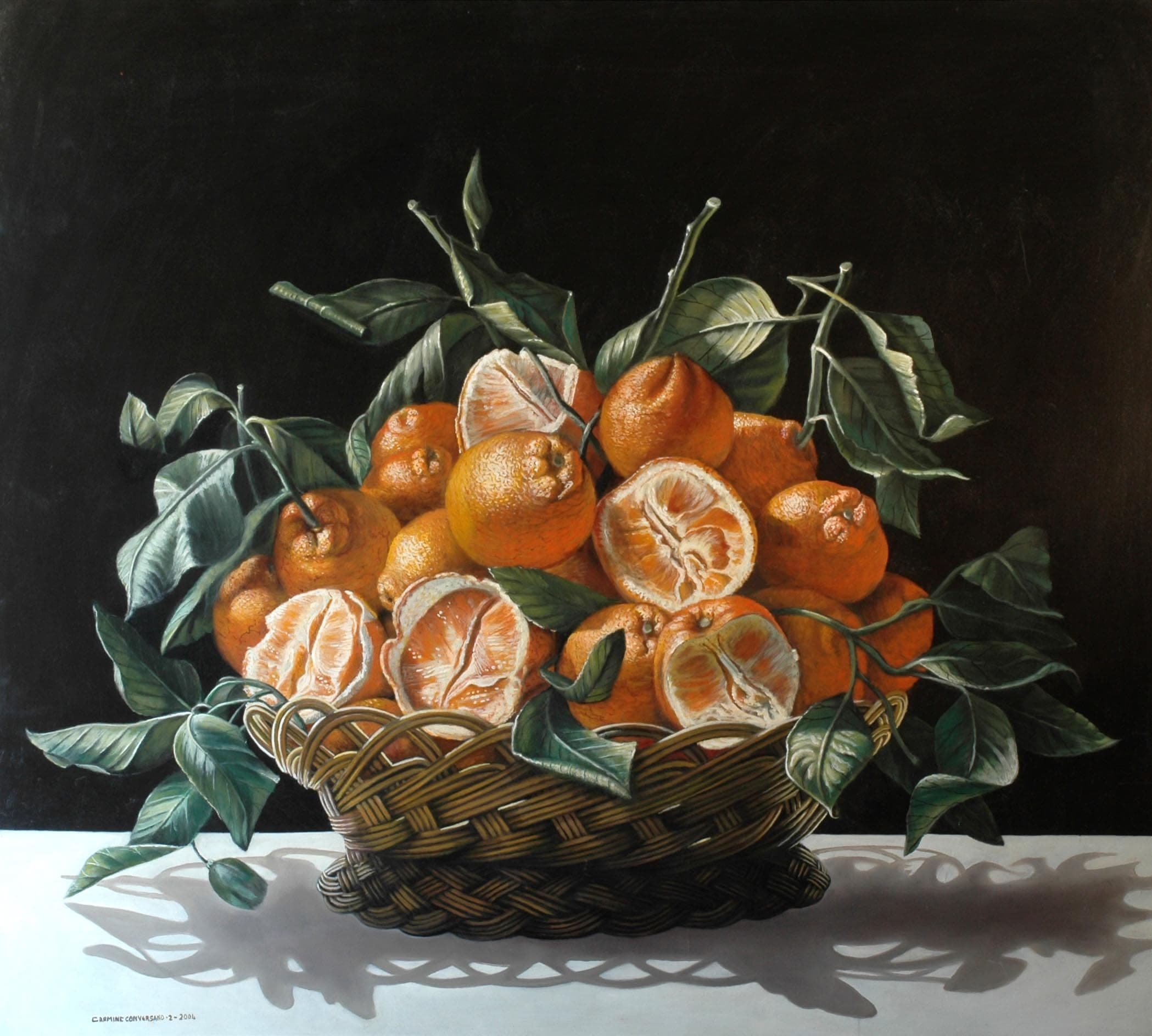 Le carezze della luce, 2004 — dipinto di Carmine Conversano