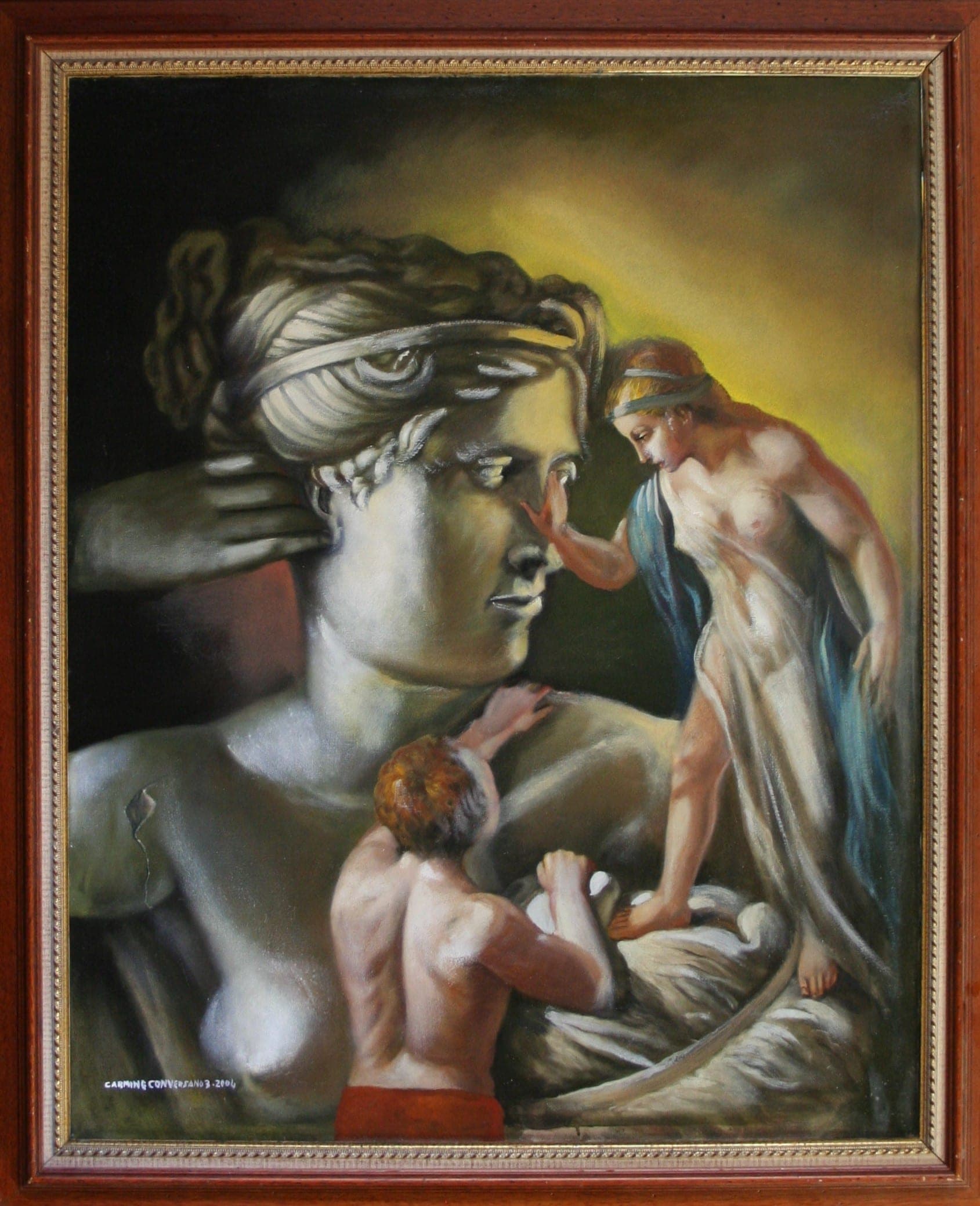 Omaggio al mito, 2004 — dipinto di Carmine Conversano